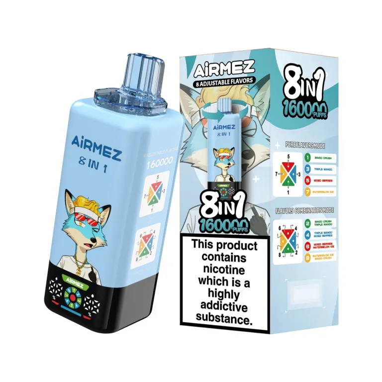 Airmez, vaporizzatore usa e getta 8-in-1 da 160.000 boccate