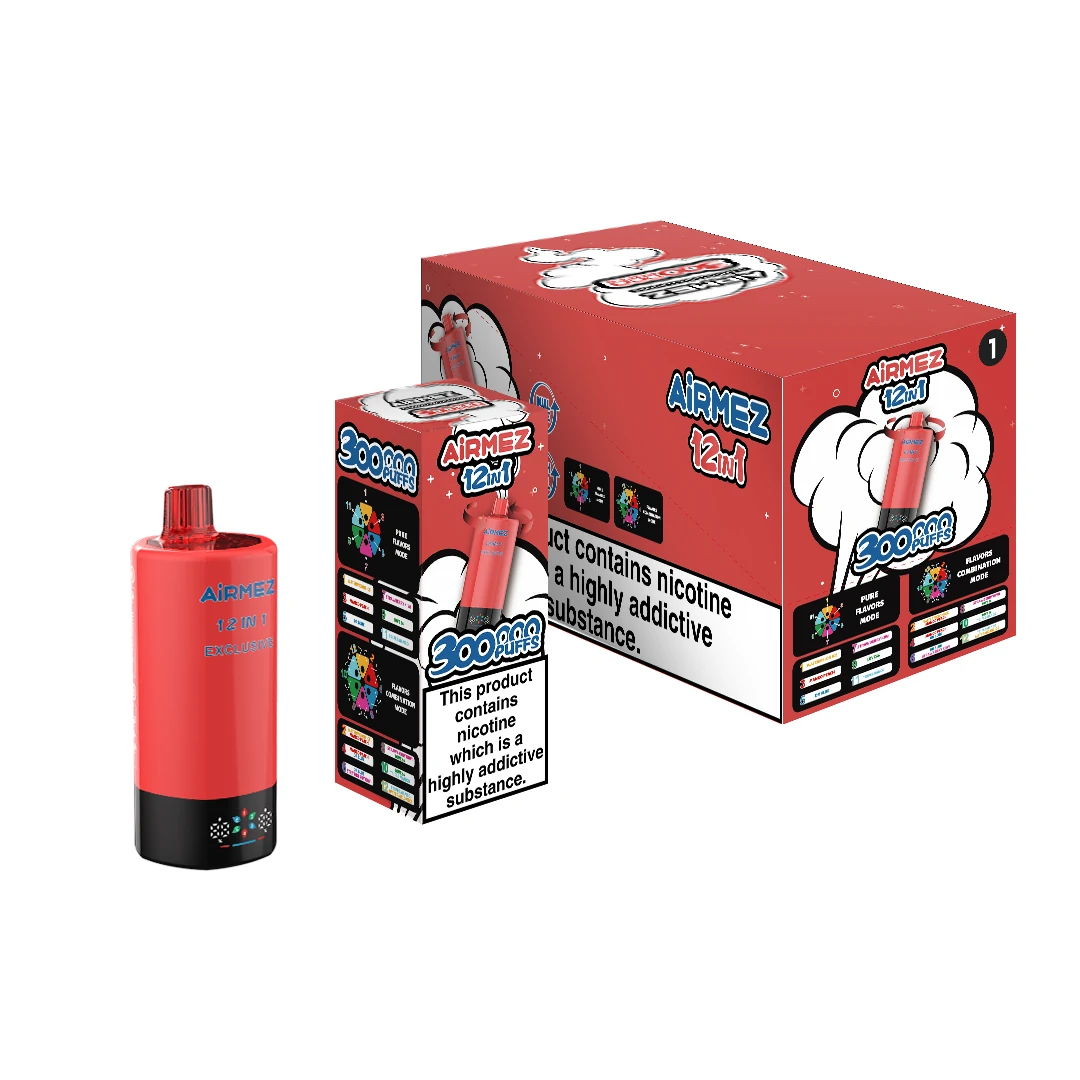 Airmez, vaporizzatore usa e getta 12-in-1 da 300.000 boccate