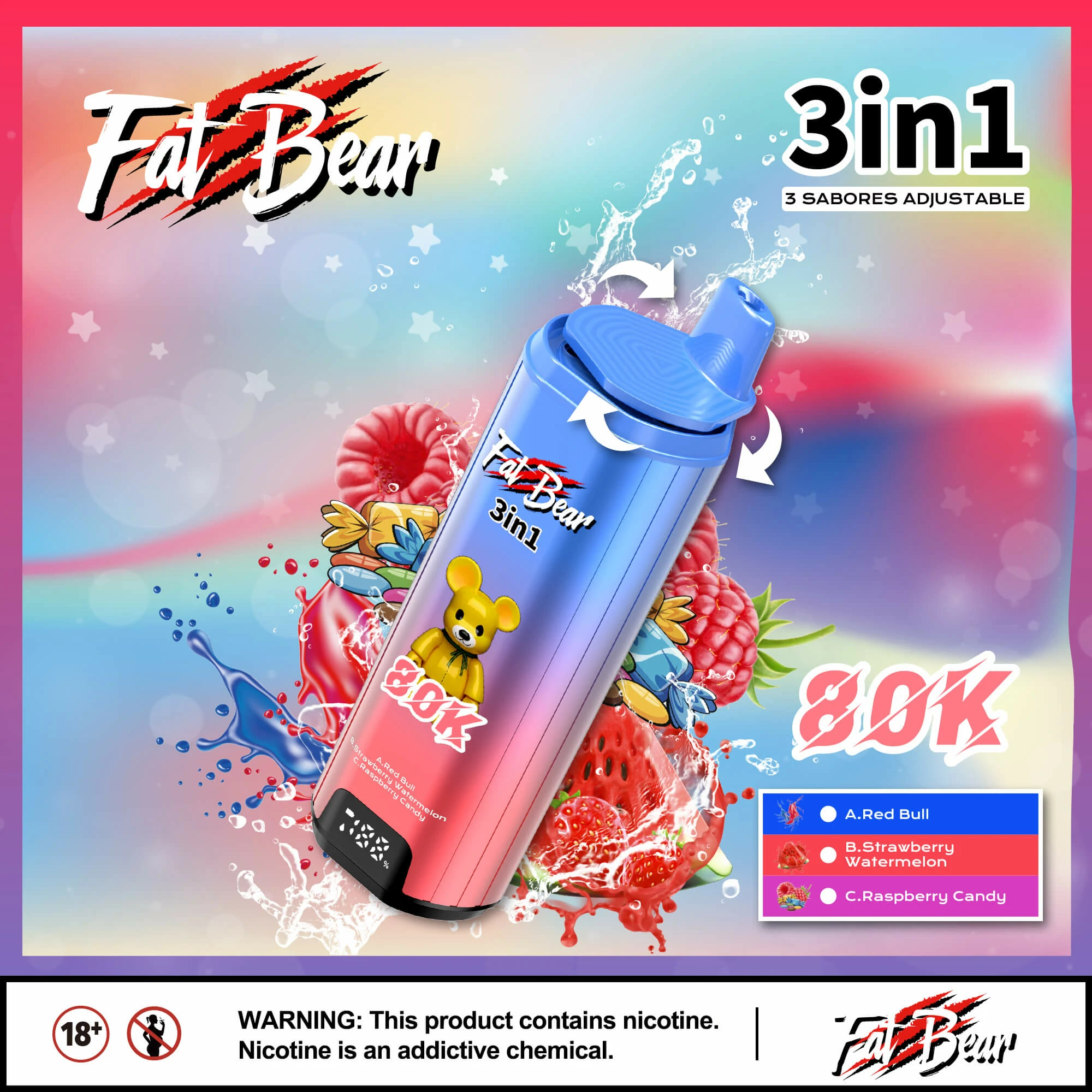 Aivono 80000 Puffs 3-in-1 Disposable Vape, photo 10