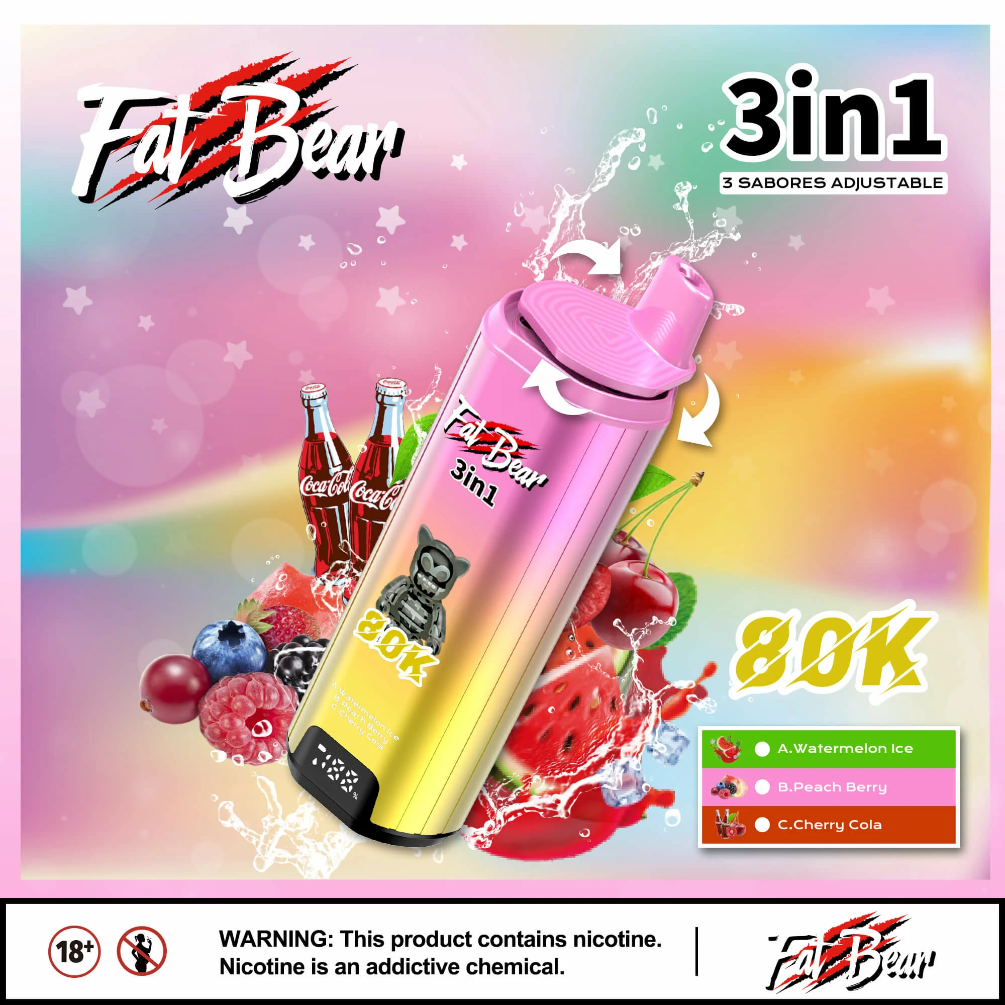 Aivono 80000 Puffs 3-in-1 Disposable Vape, photo 9