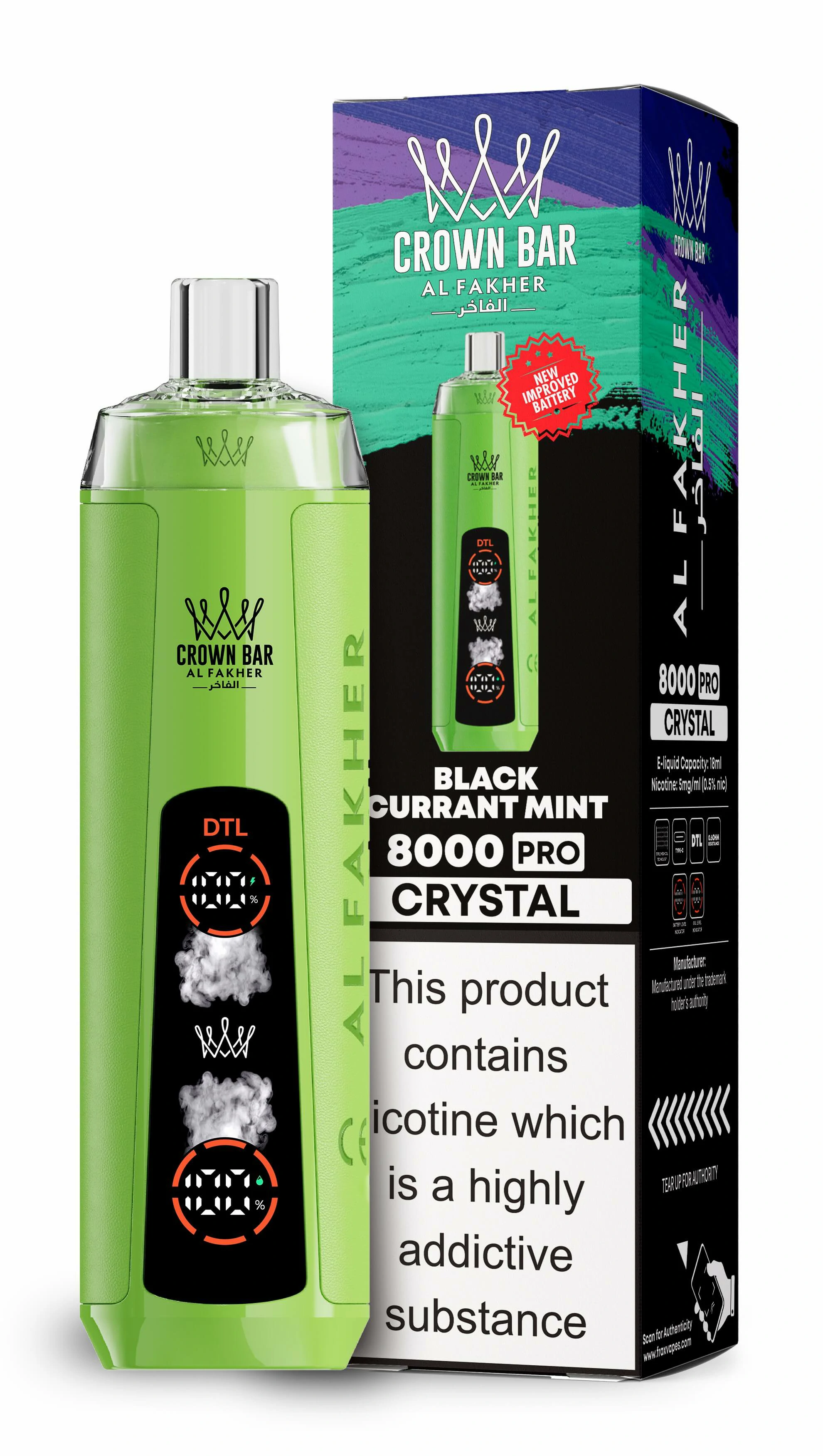 Al Fakher Crown Bar 8000 Züge Vape, Foto 4