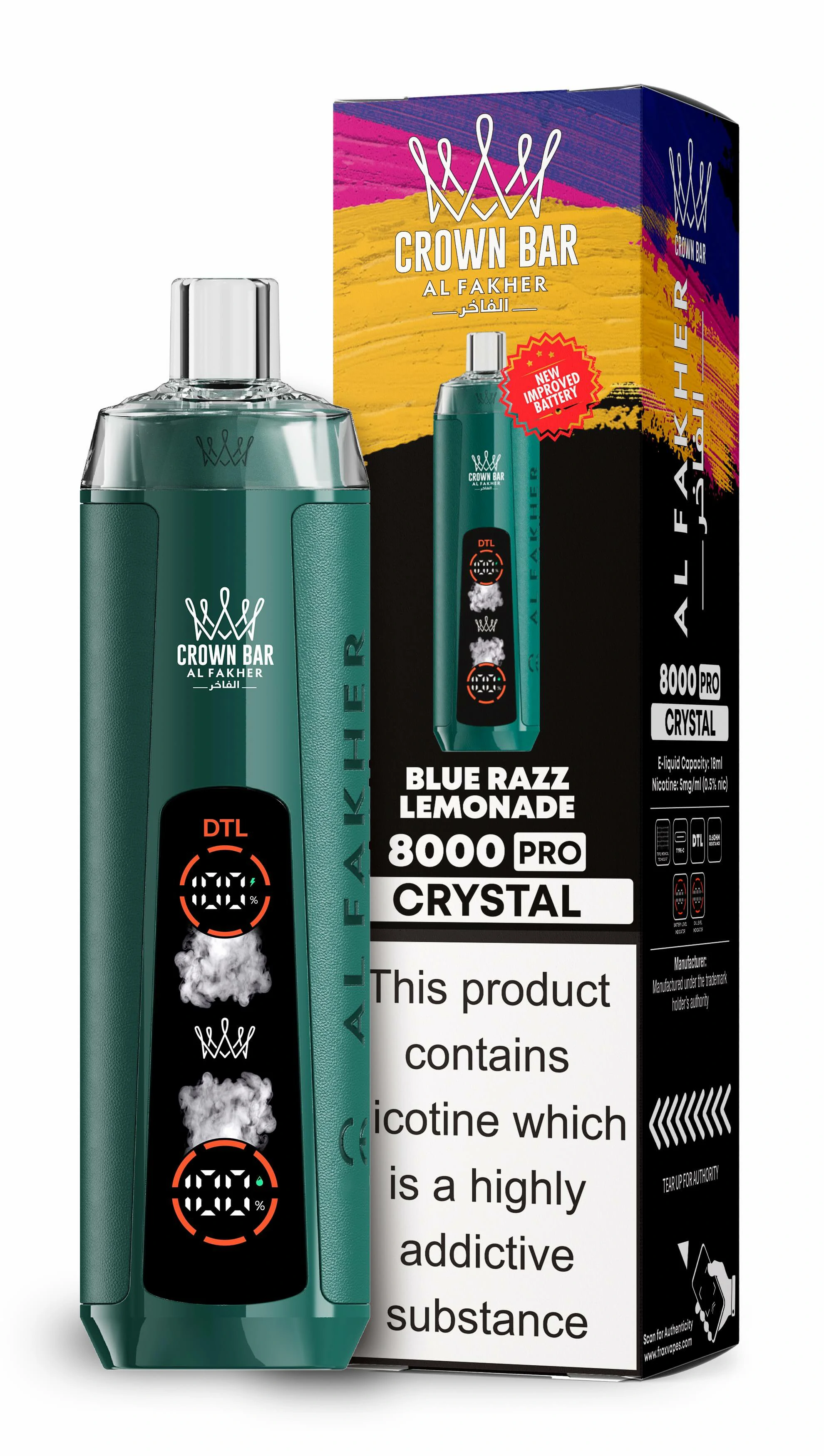 Al Fakher Crown Bar 8000 Züge Vape, Foto 6