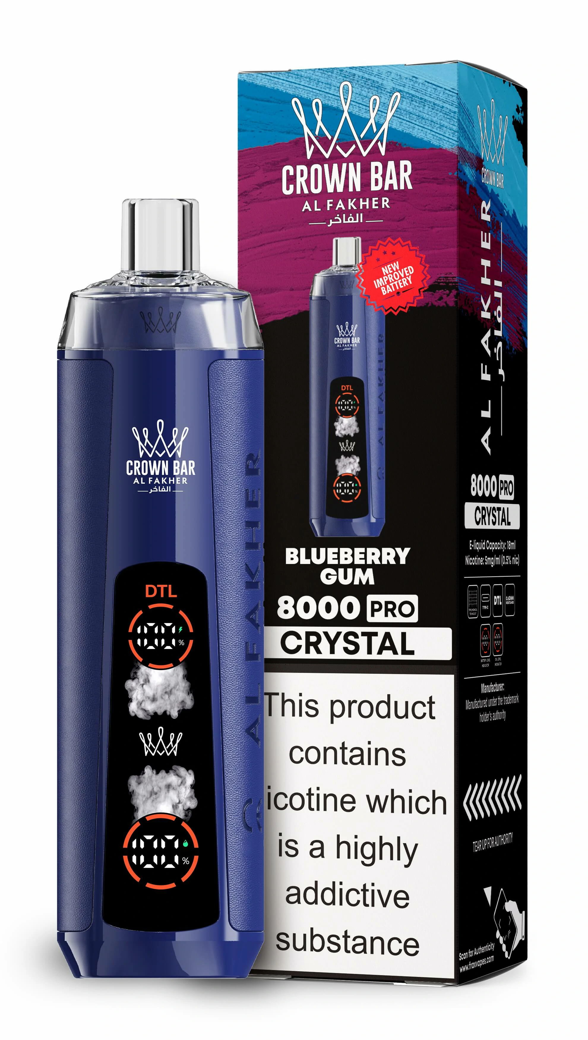 Al Fakher Crown Bar 8000 Züge Vape, Foto 8