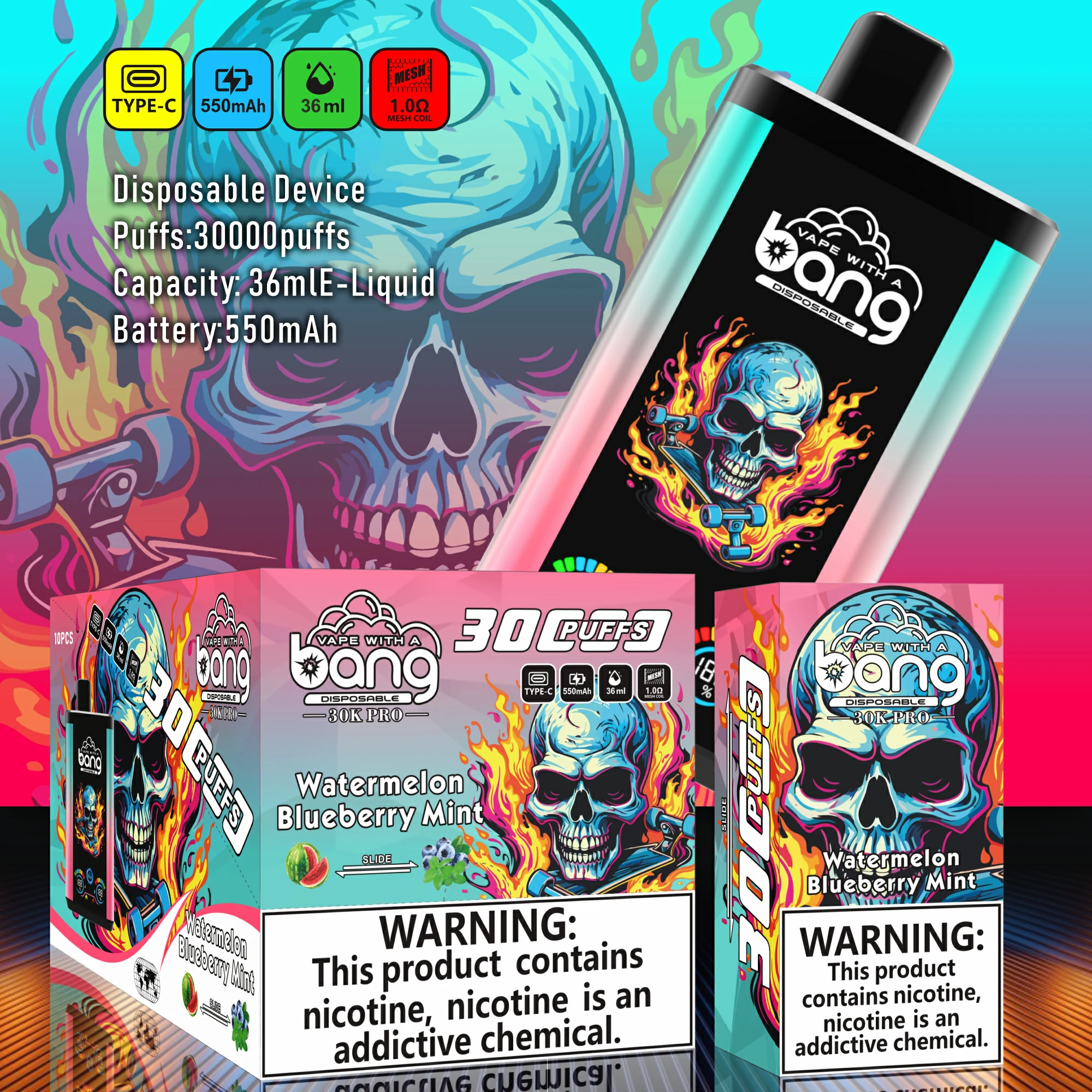 Bang 30000 Puffs B30S 2-in-1 Disposable Vape
