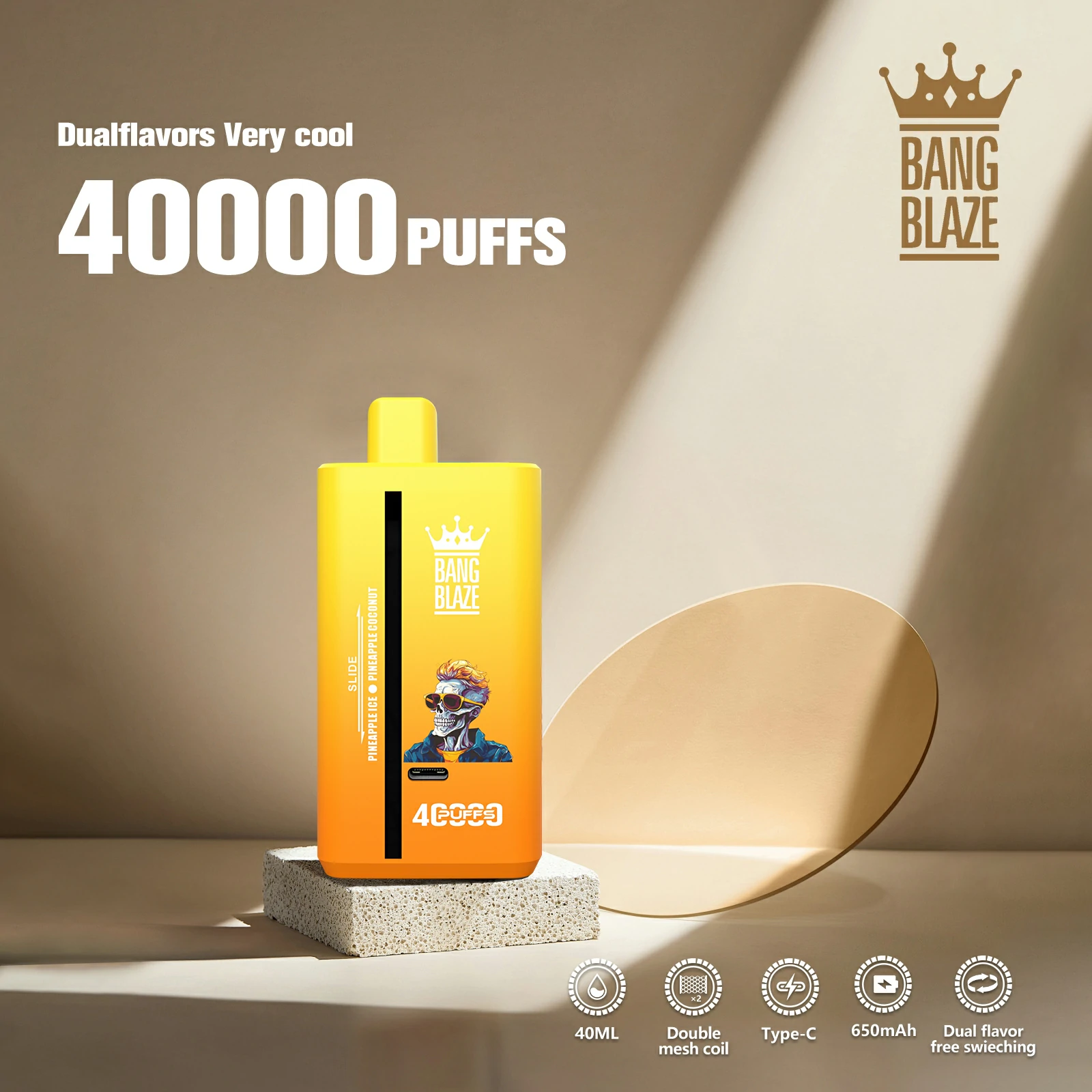Bang, 40 000 bouffées, cigarette électronique jetable 2-in-1, photo 6