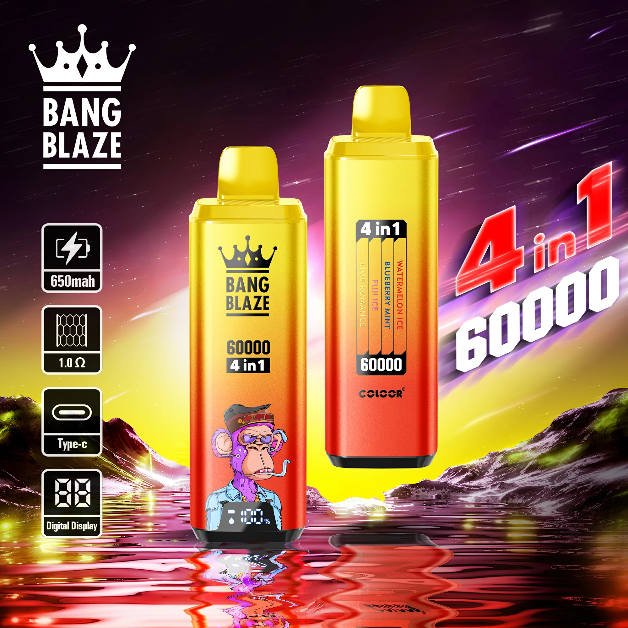 Bang 60000 Puffs 4-in-1 Disposable Vape