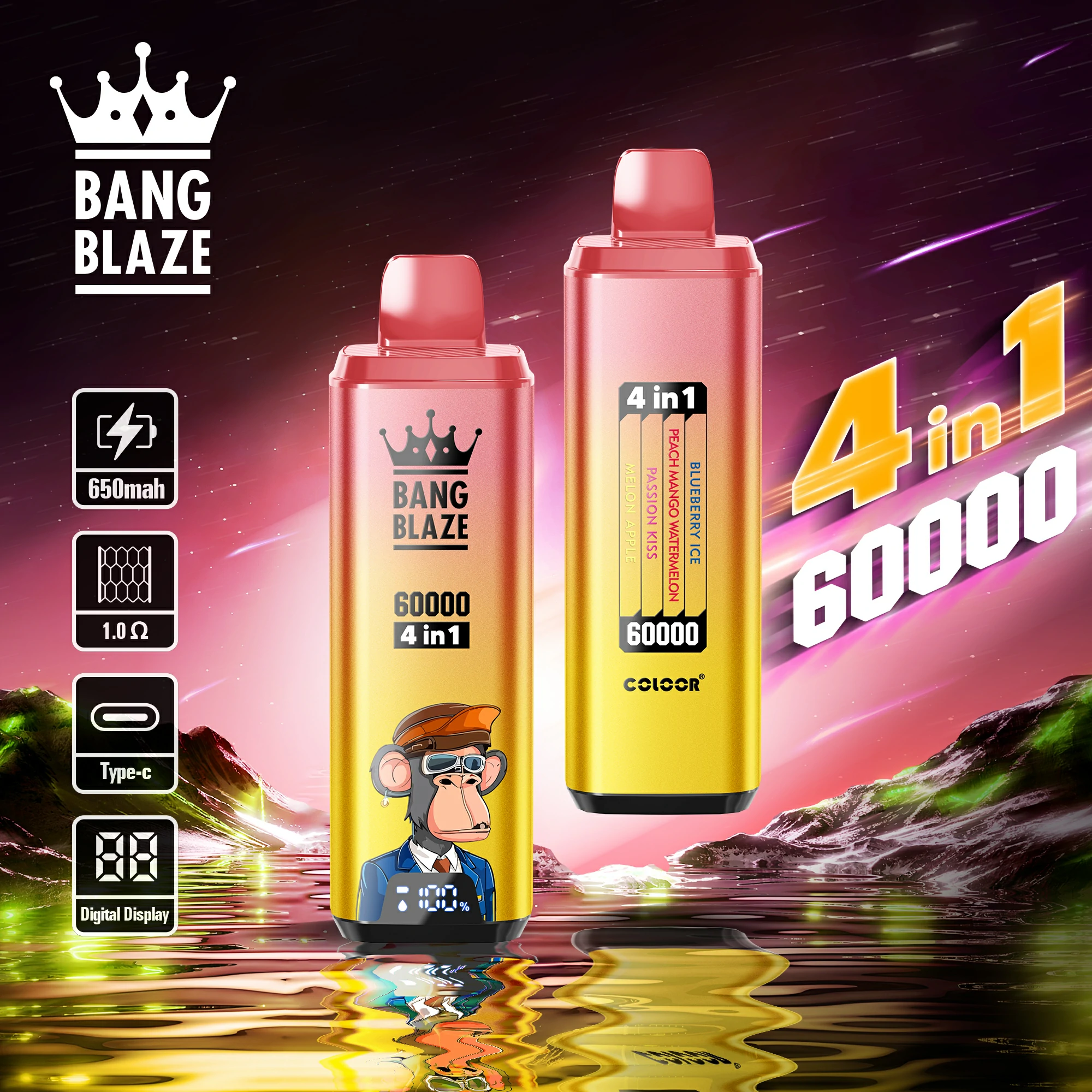 Bang 60 000 szívás 4-in-1-es eldobható e-cigi, fotó 4