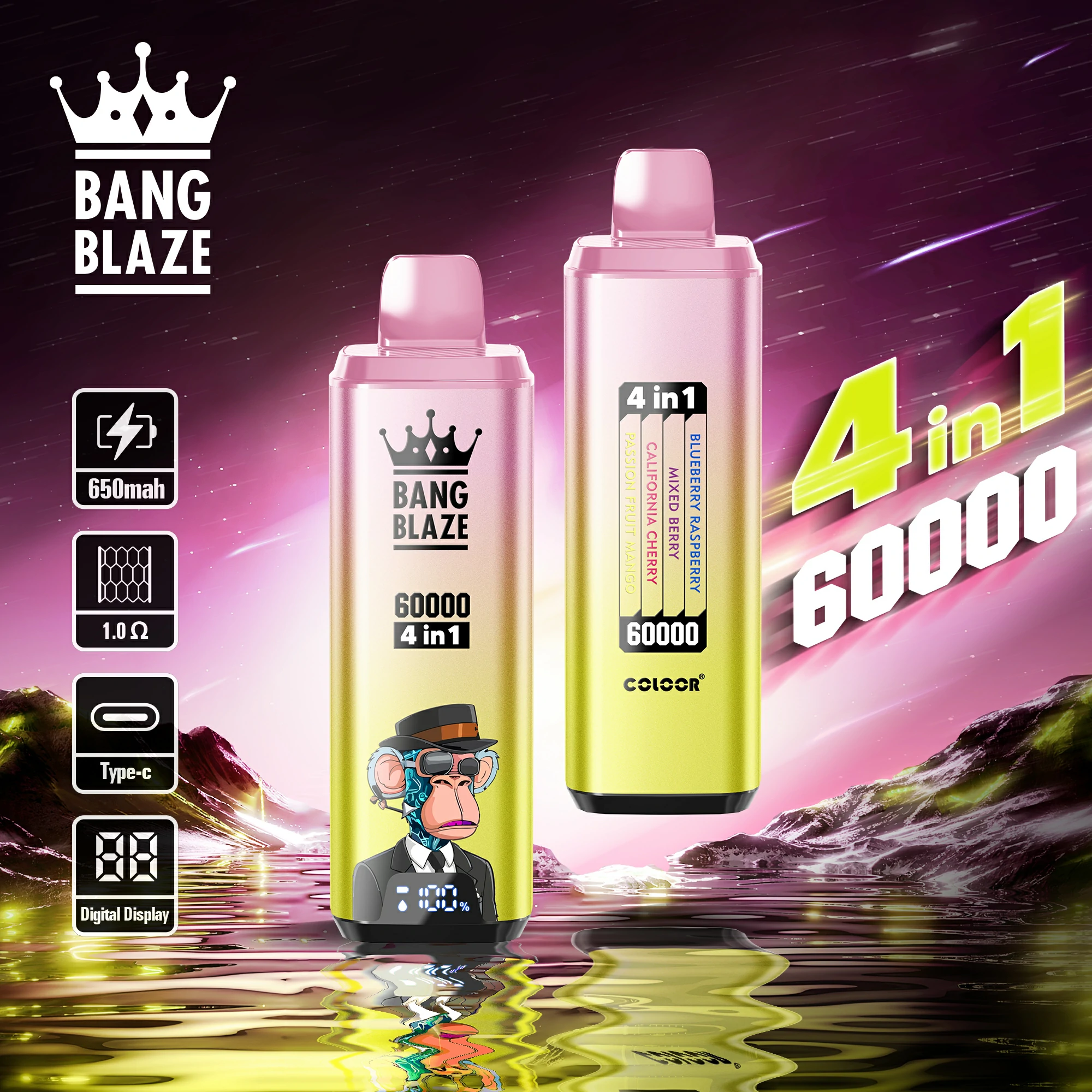 Bang 60 000 szívás 4-in-1-es eldobható e-cigi, fotó 5