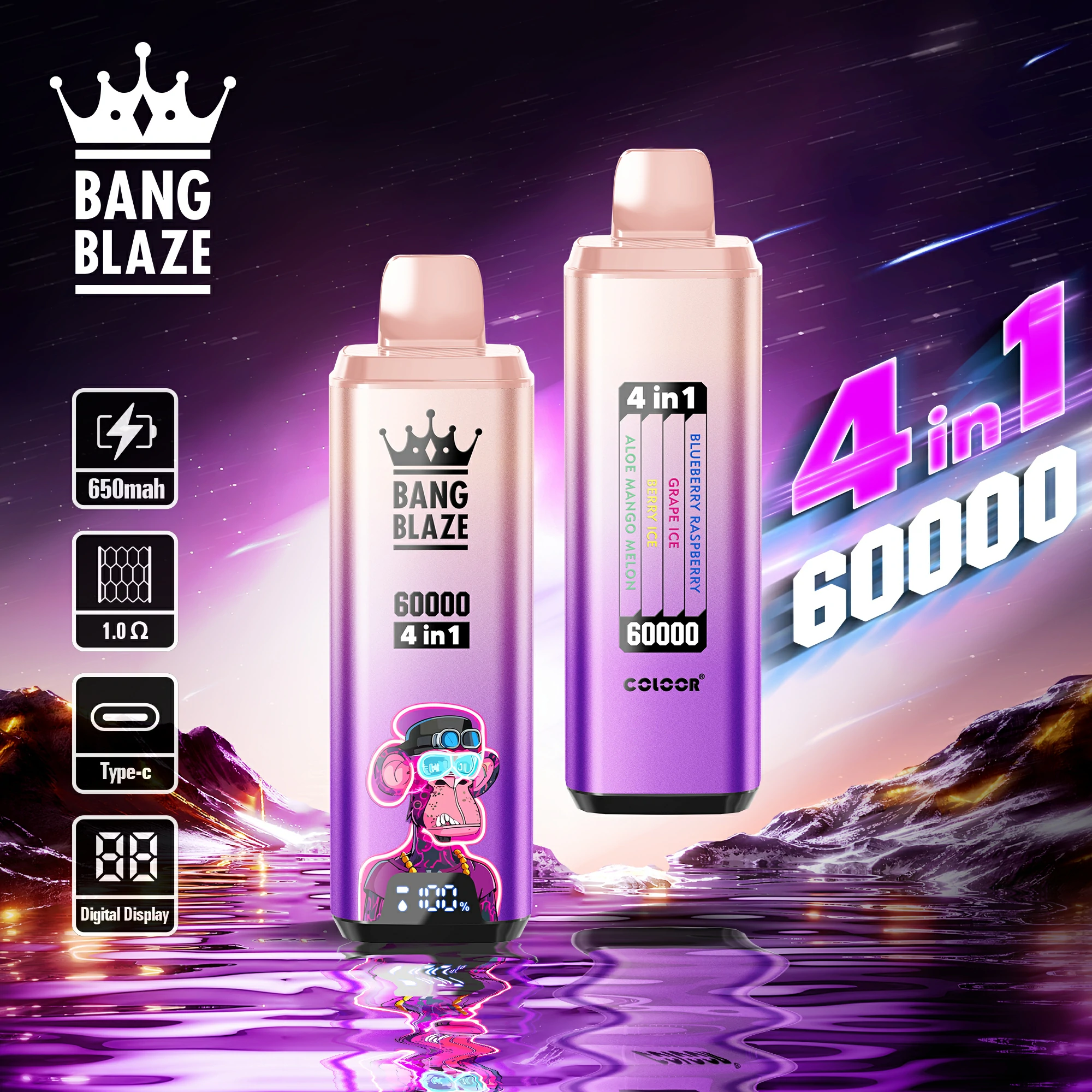 Bang 60 000 szívás 4-in-1-es eldobható e-cigi, fotó 6