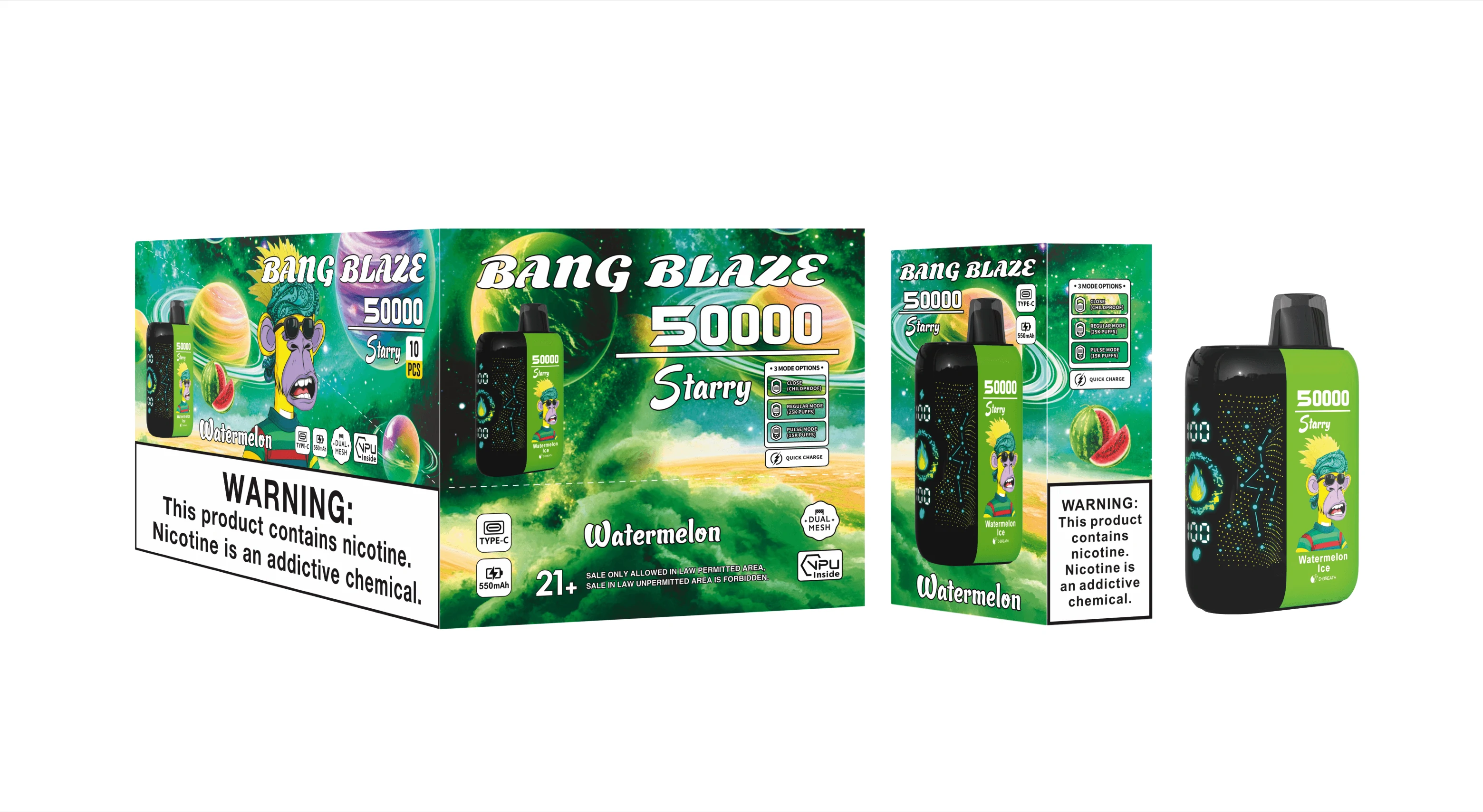Bang, Einweg-E-Zigarette mit 50.000 Zügen