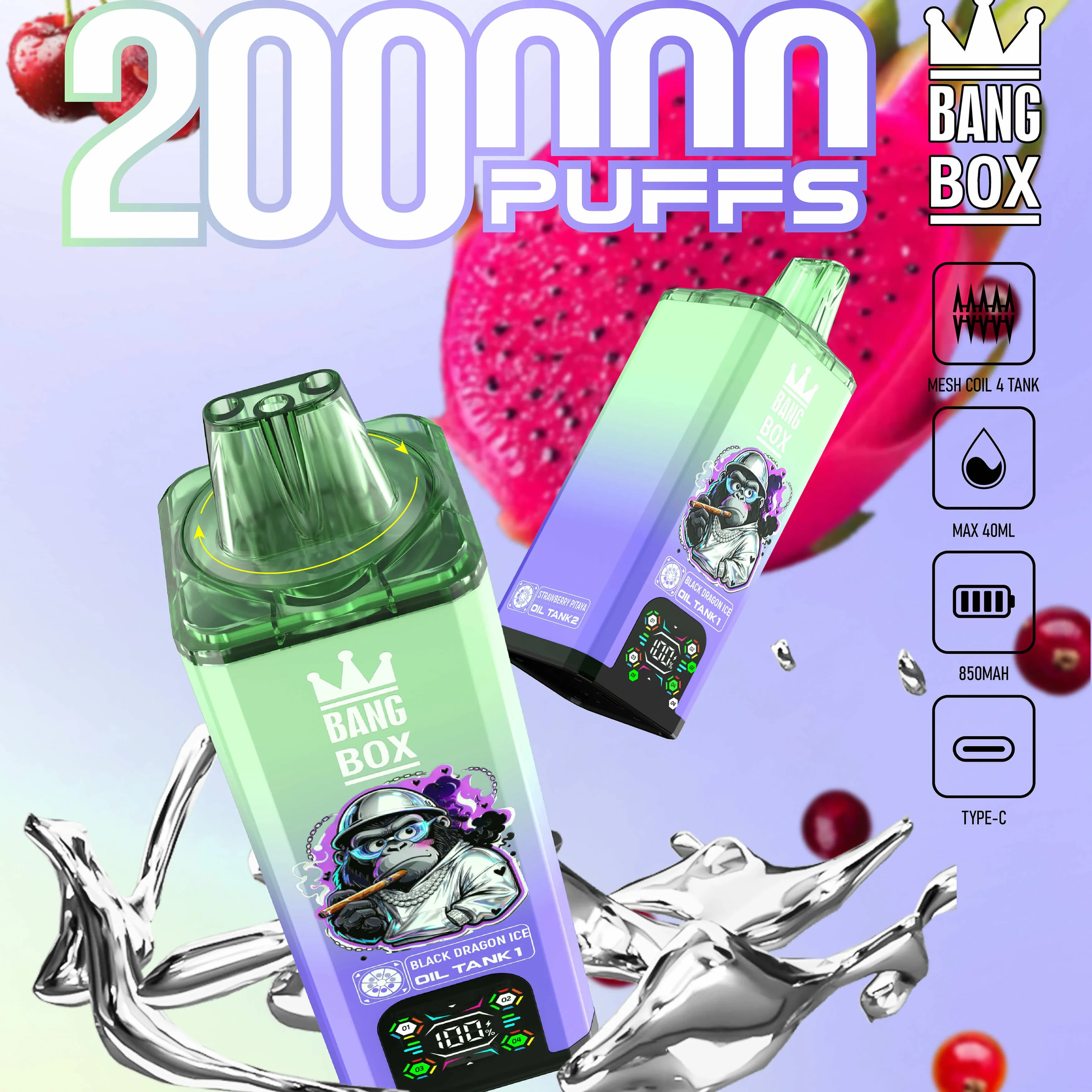 Bang Box 200000 Puffs 8-in-1 Disposable Vape