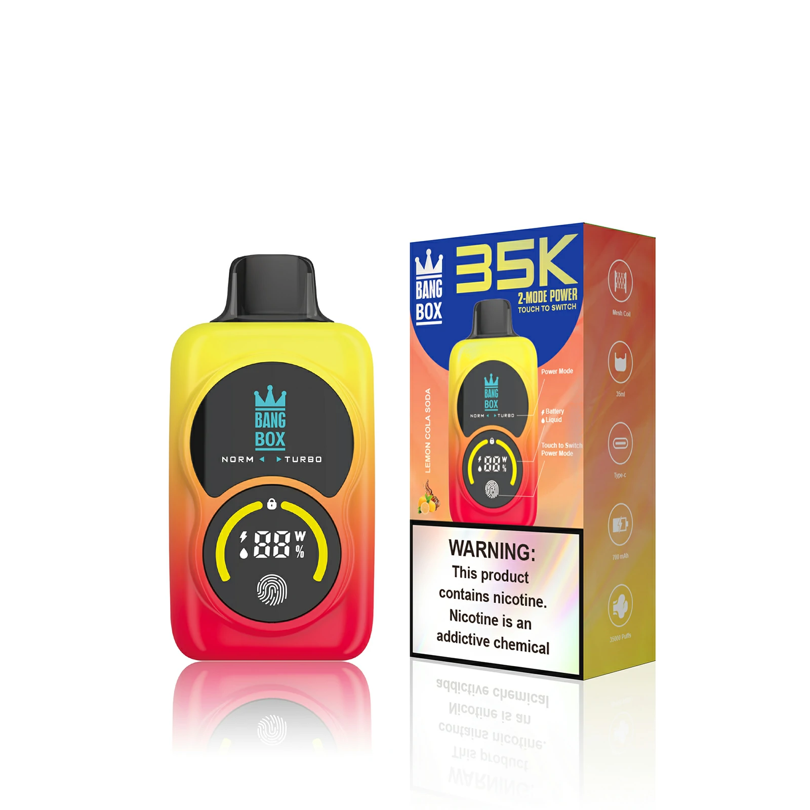 Bang Box: Αναλώσιμο ηλεκτρονικό τσιγάρο 35.000 εισπνοών, φωτογραφία 4