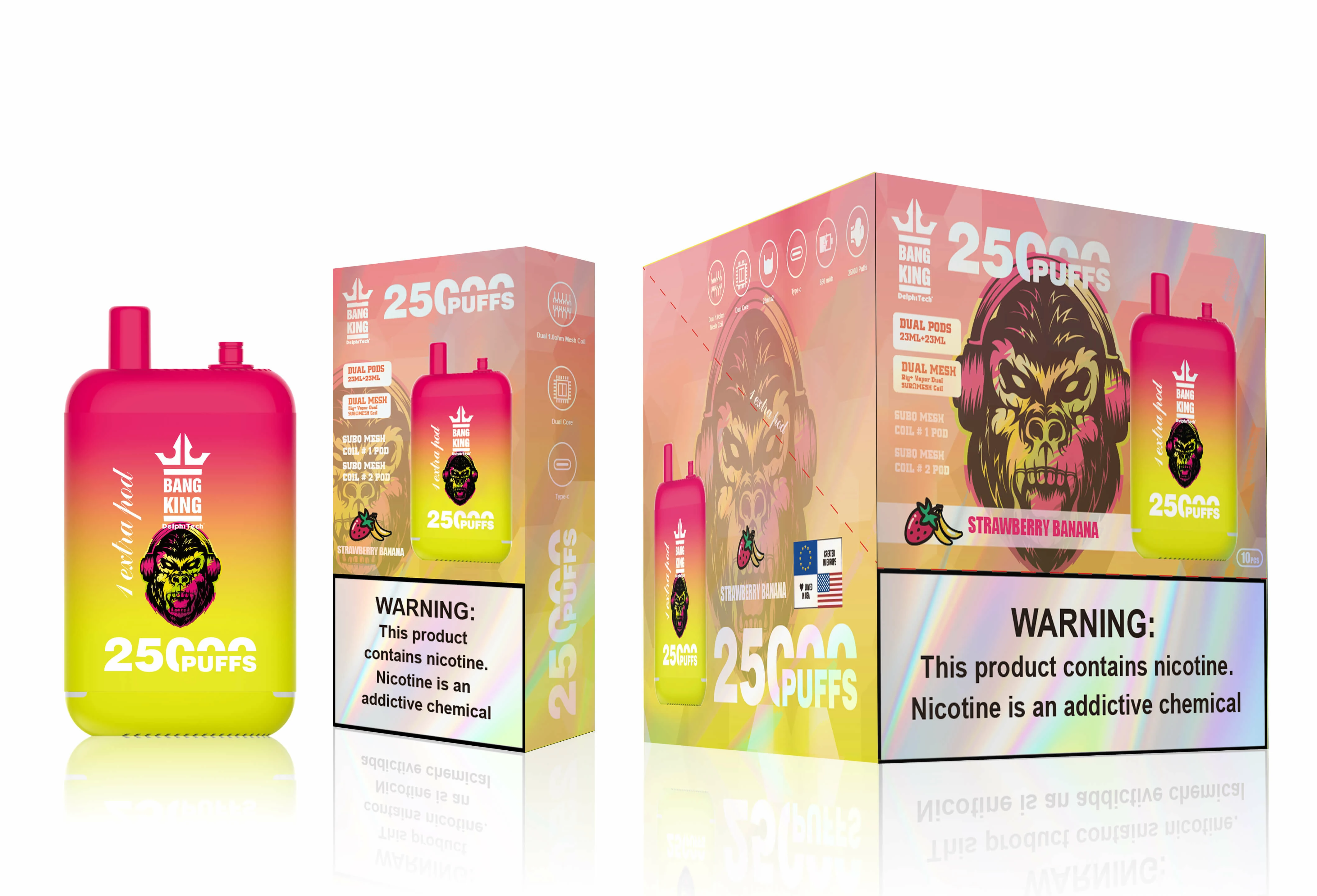 Jednorázový vaporizér Bang King , 25 000 potáhnutí, fotografie 2
