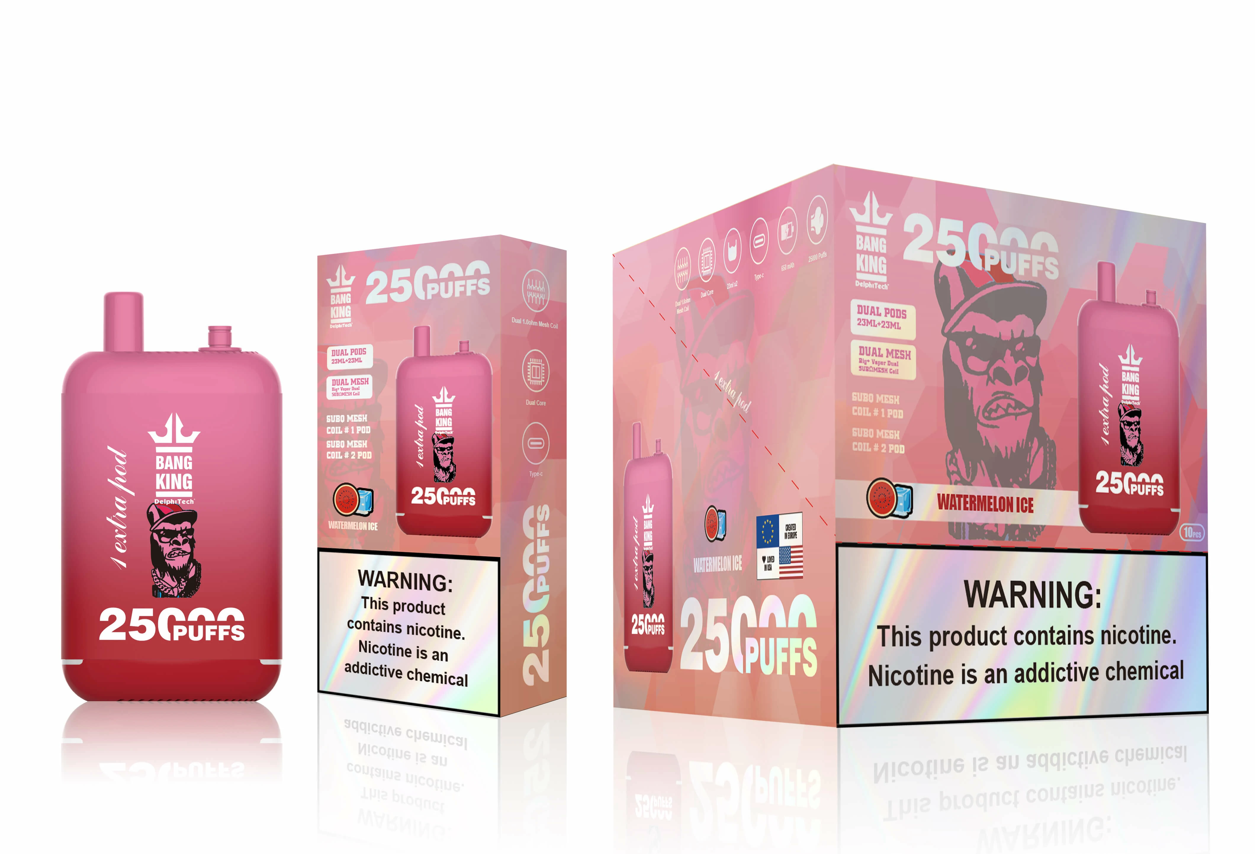 Jednorázový vaporizér Bang King , 25 000 potáhnutí, fotografie 5