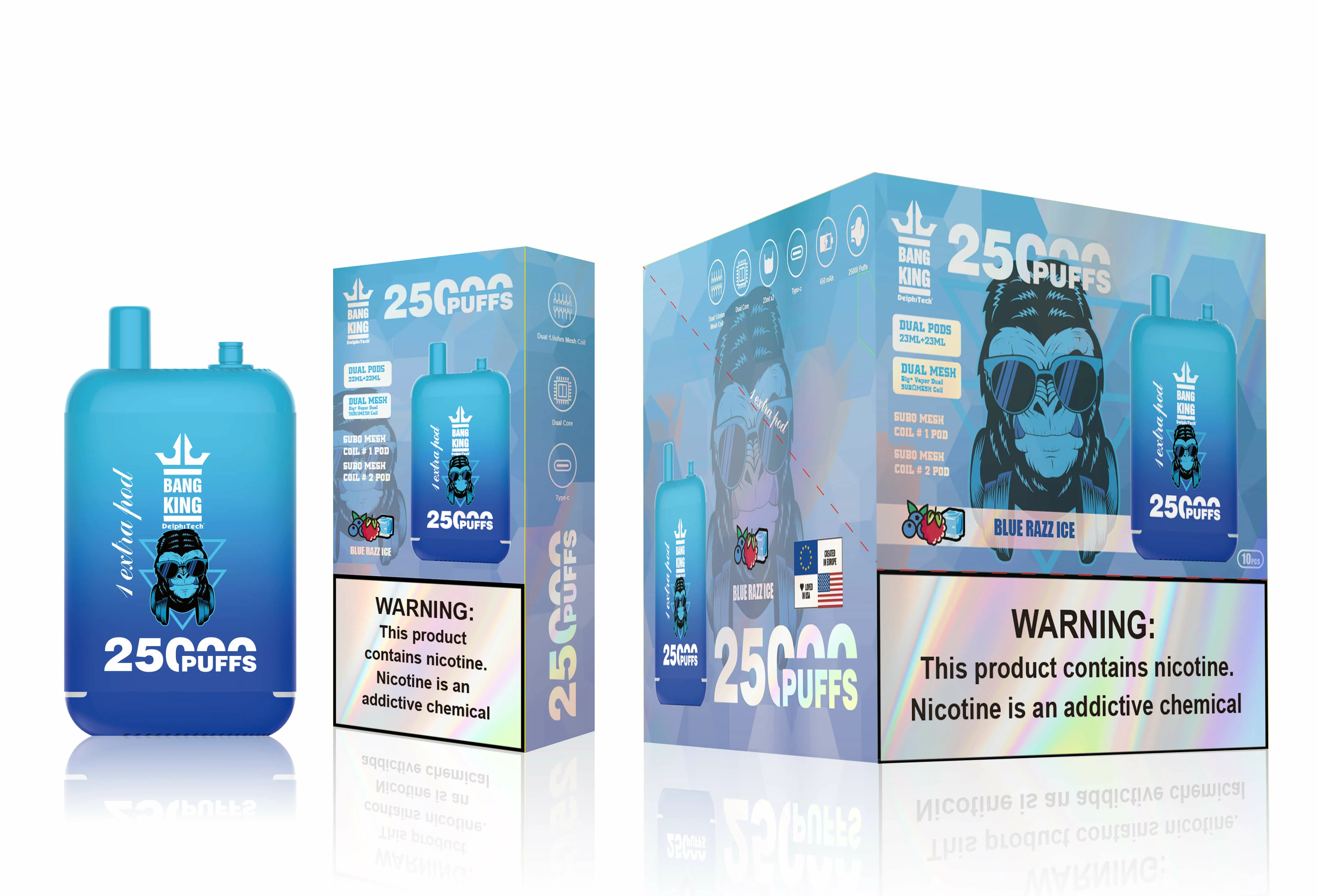 Jednorázový vaporizér Bang King , 25 000 potáhnutí, fotografie 8