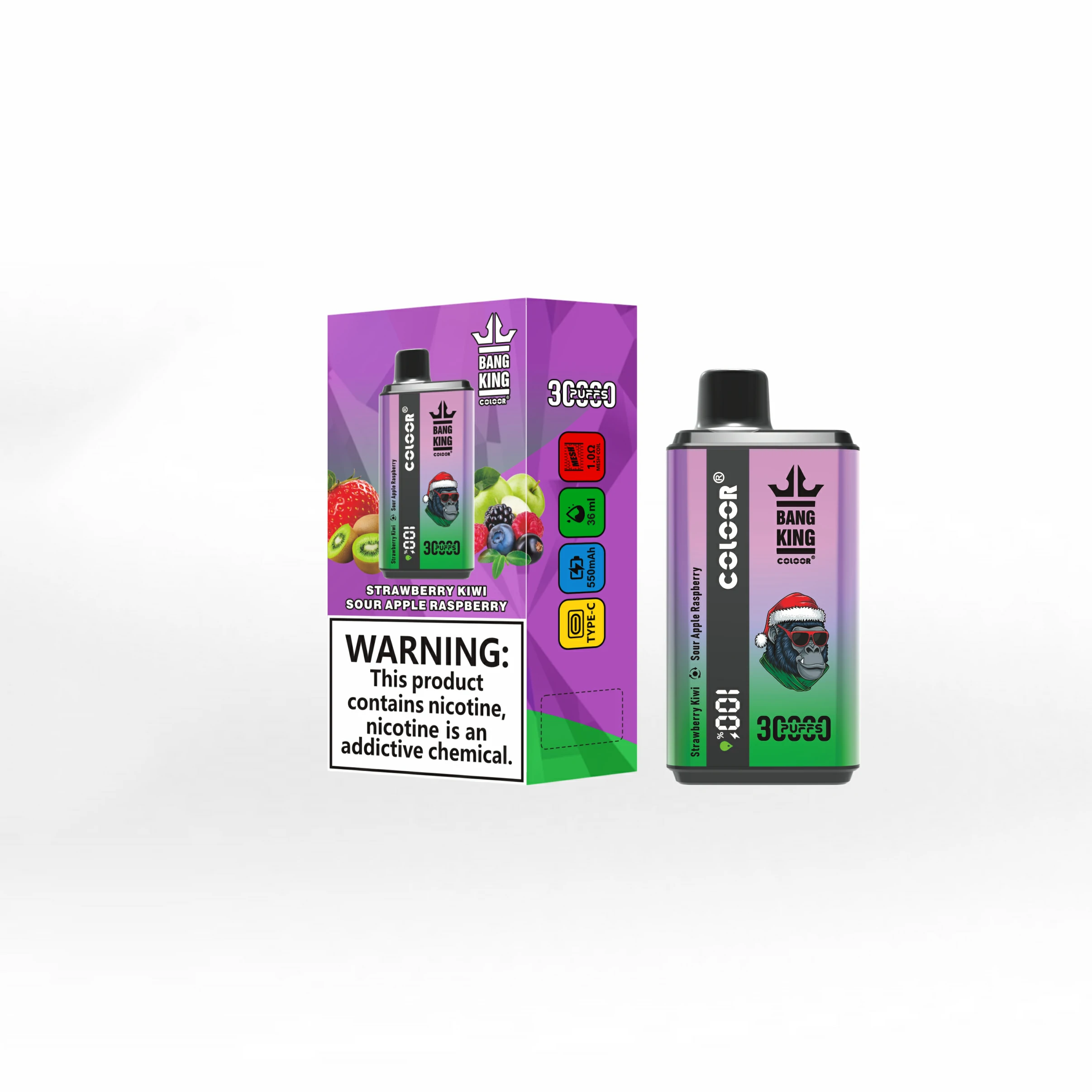 Bang King , 30 000 potáhnutí, jednorázový vaporizér typu 2-in-1, fotografie 5