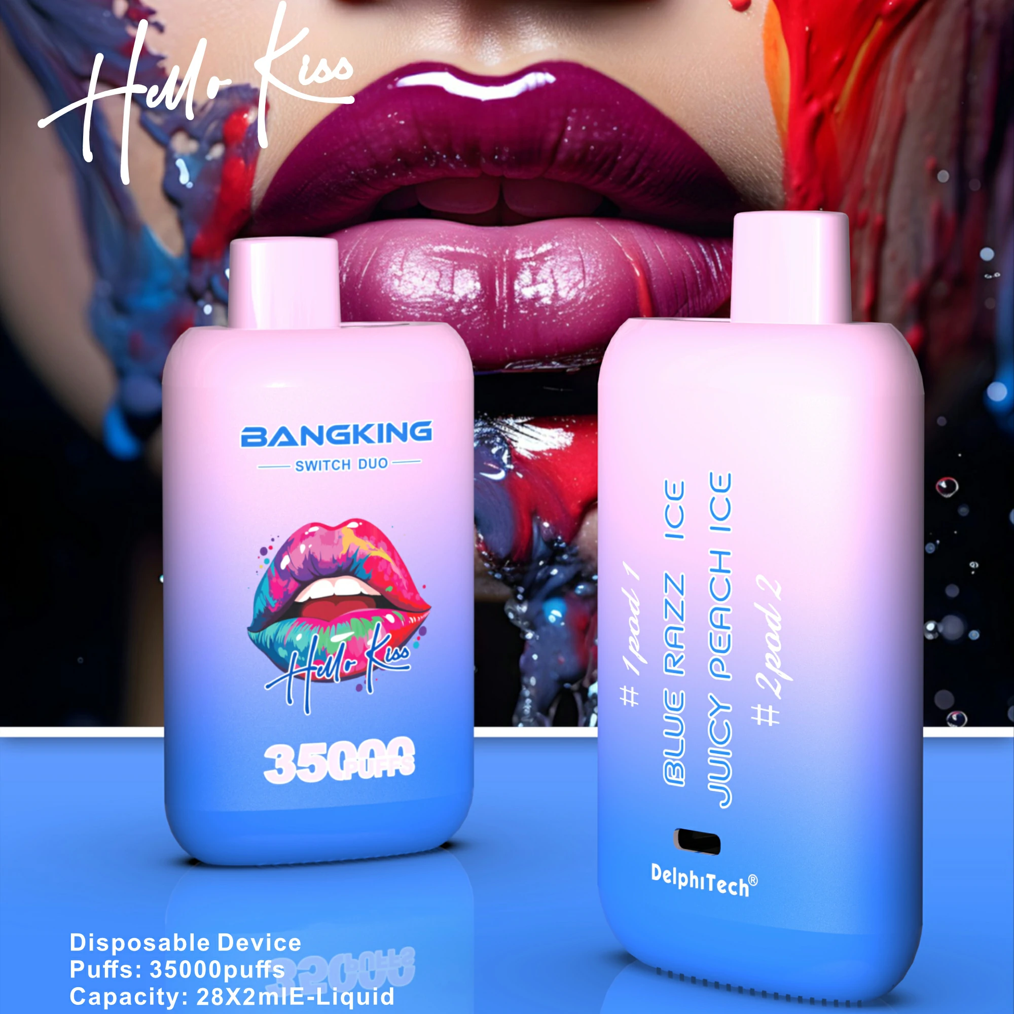 Bang, 35.000 de pufuri, vaporizator de unică folosință 2-in-1, fotografie 2
