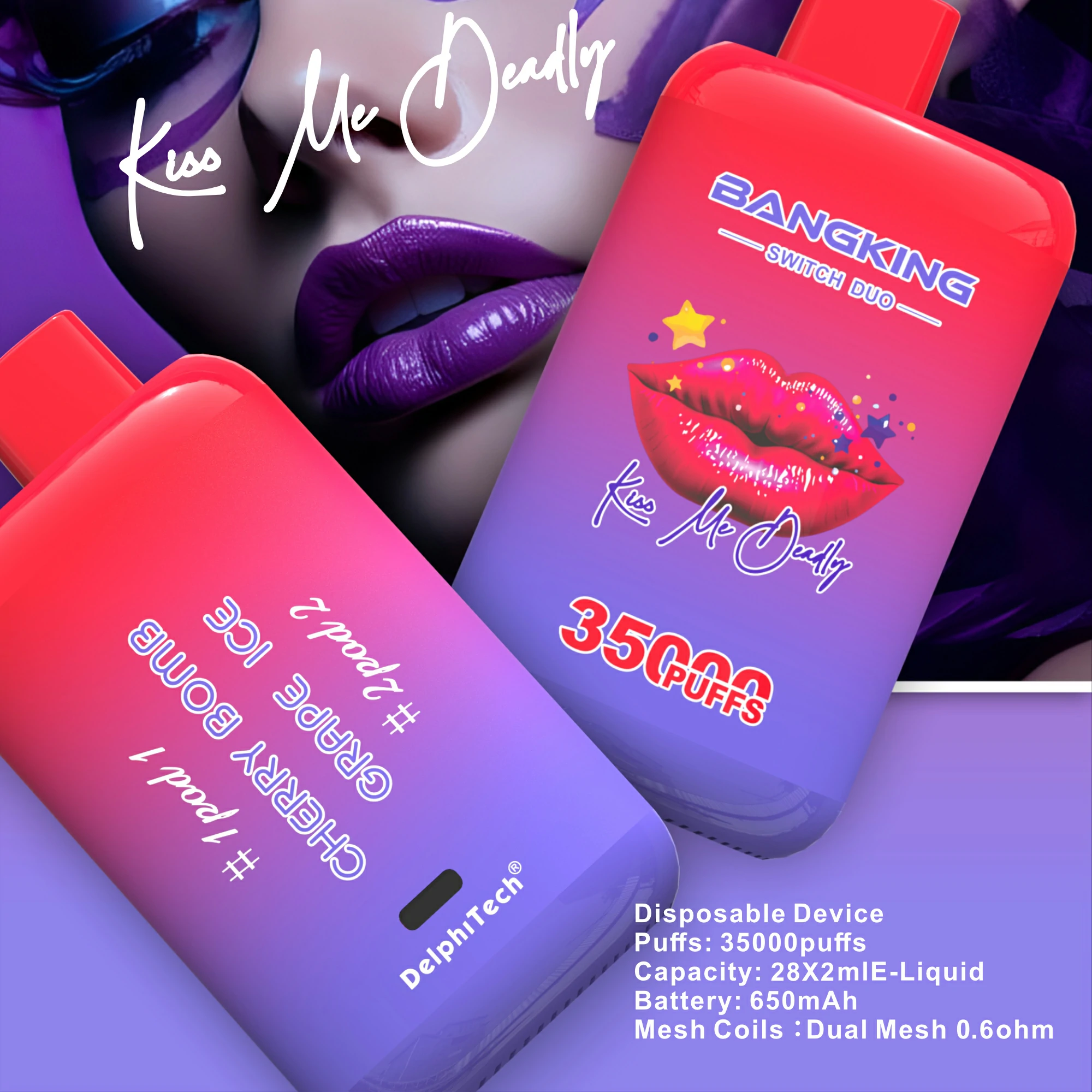 Bang, 35.000 de pufuri, vaporizator de unică folosință 2-in-1, fotografie 6