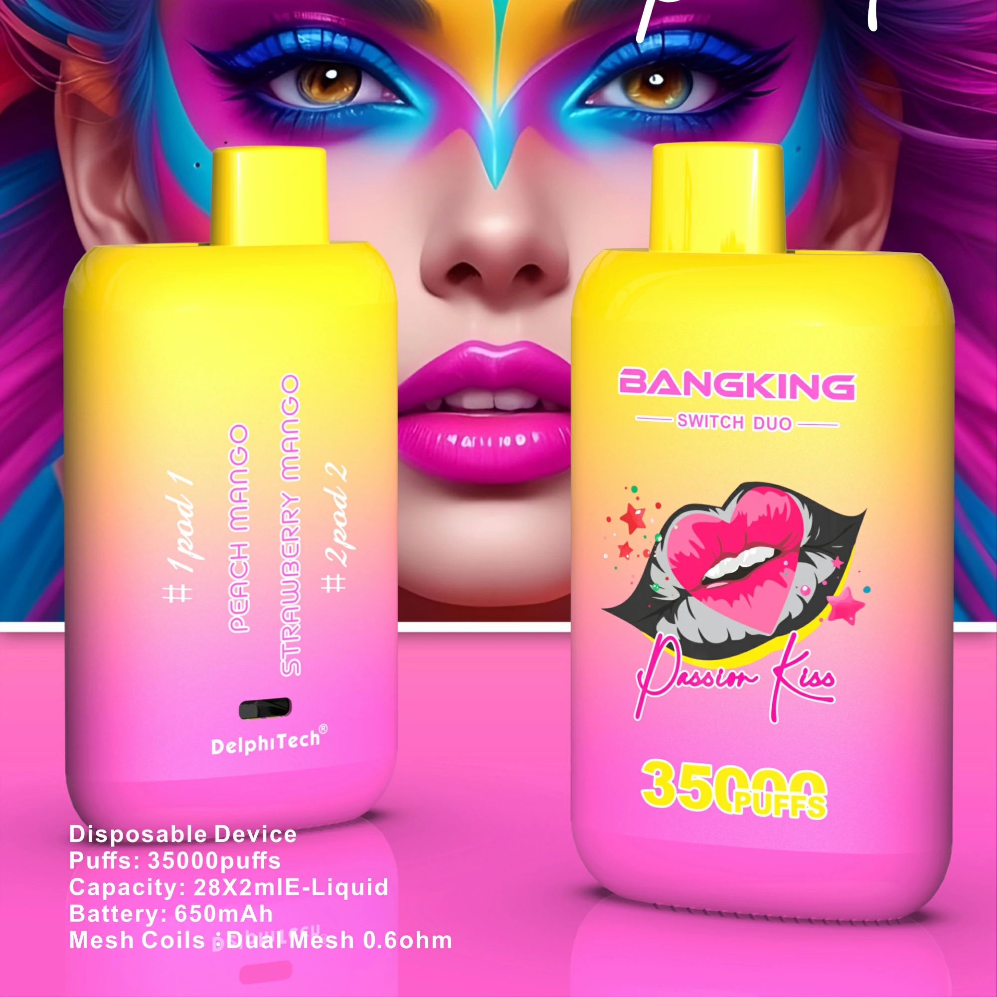 Bang, 35.000 de pufuri, vaporizator de unică folosință 2-in-1, fotografie 7