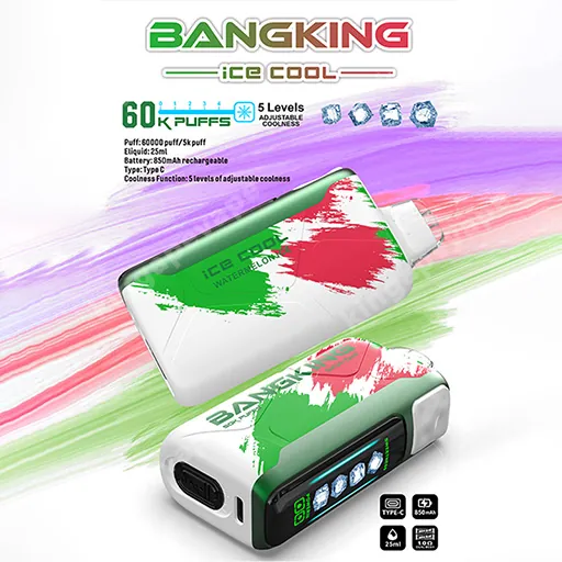 Jednorázový vaporizér Bang King Ice Cool , 60 000 potáhnutí, fotografie 2