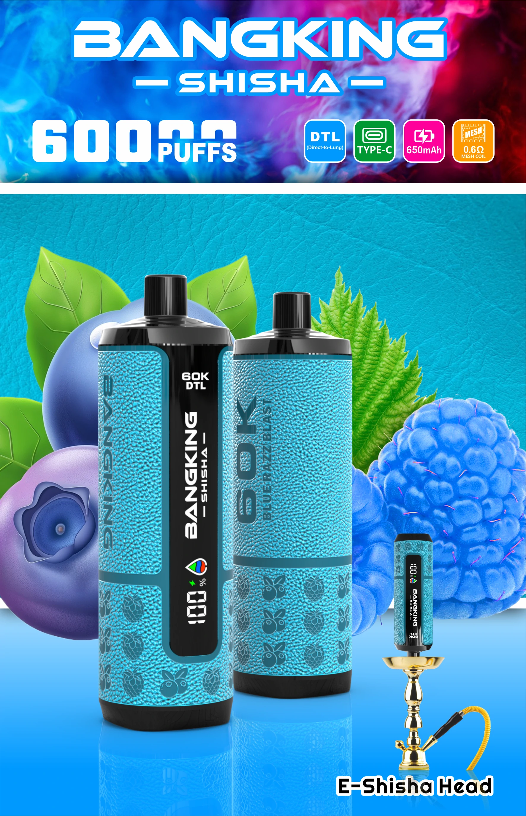 Bang 60000 Puffs King Shisha Disposable Vape