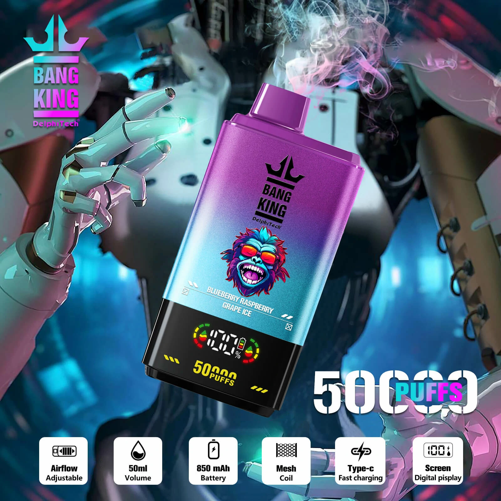Bang 50000 Puffs 2-in-1 Disposable Vape, photo 2