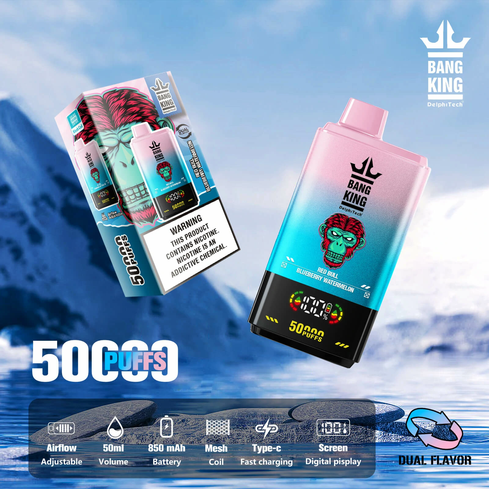 Bang 50000 Puffs 2-in-1 Disposable Vape, photo 3