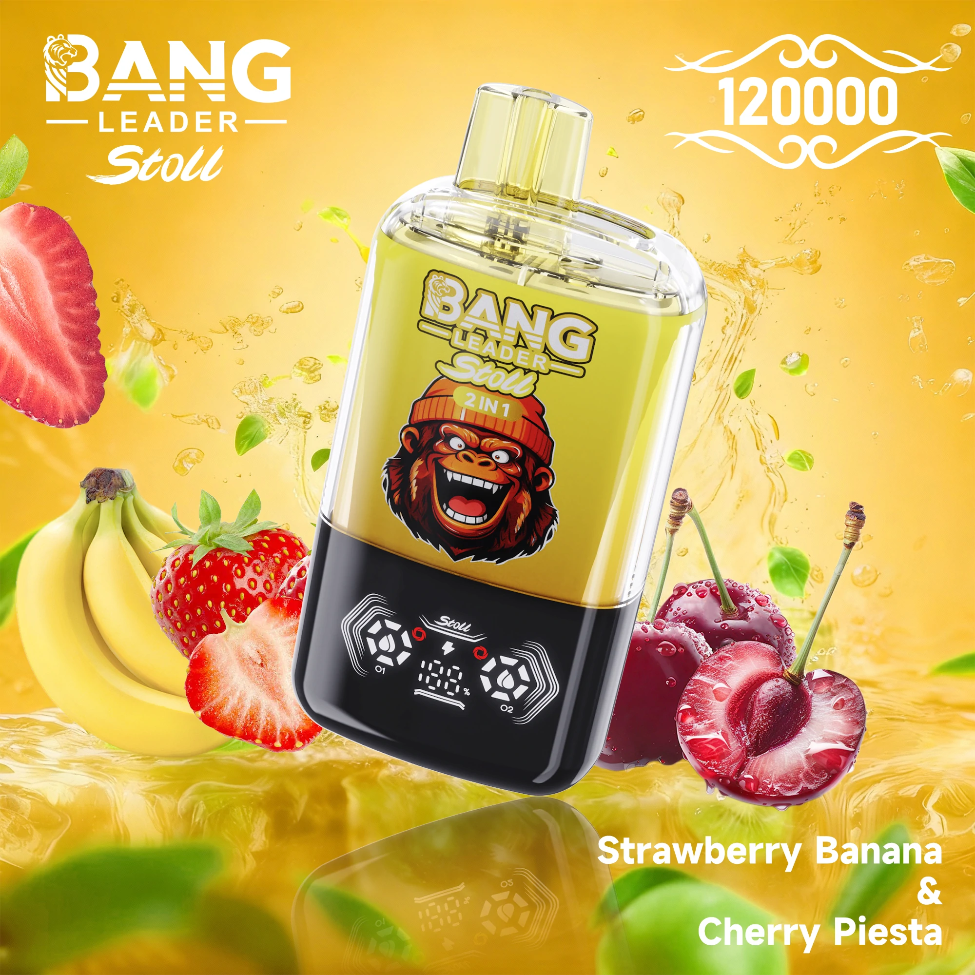 Bang Leader, 120 000 bloss, 2-in-1-engångsvape, foto 4