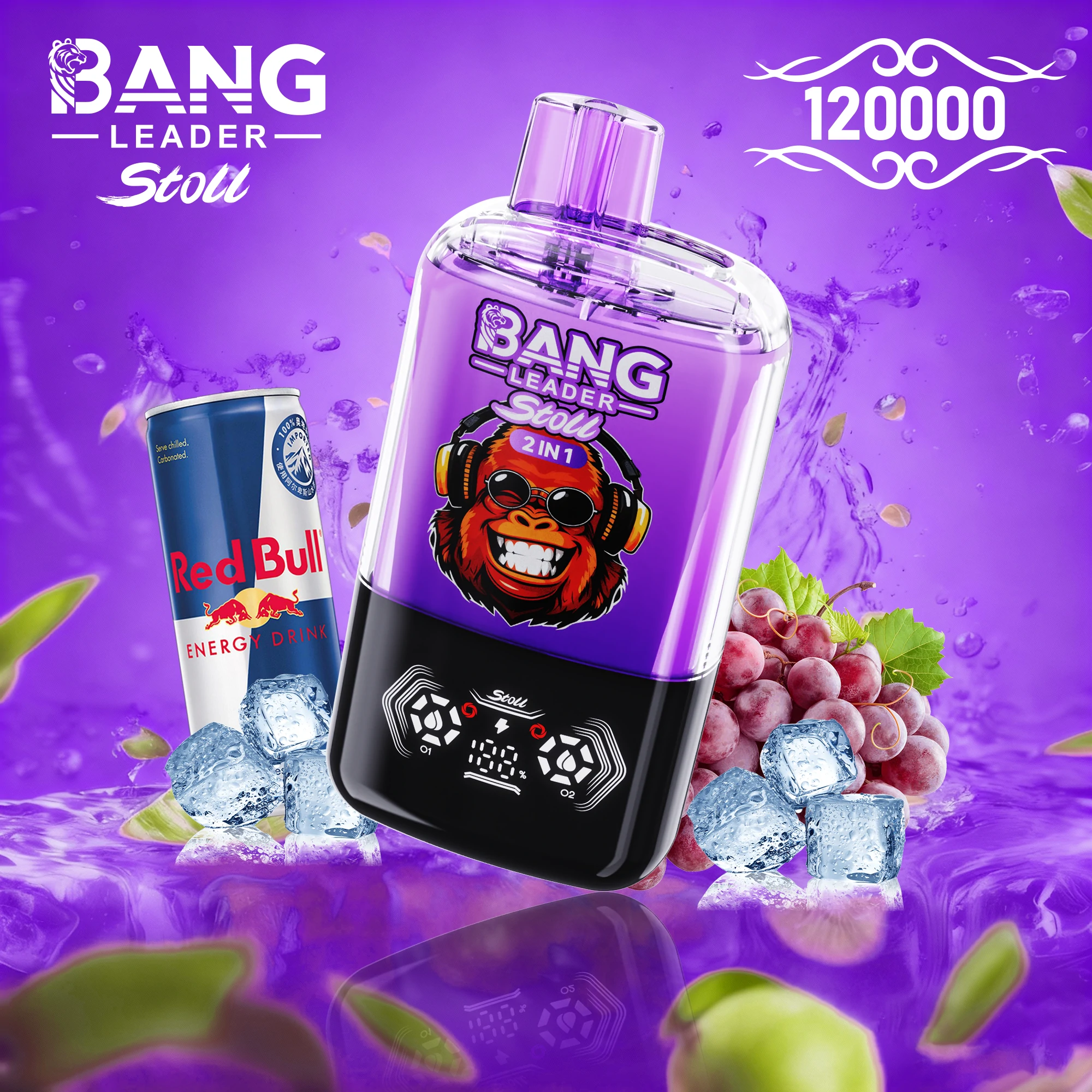 Bang Leader, 120 000 bloss, 2-in-1-engångsvape, foto 7