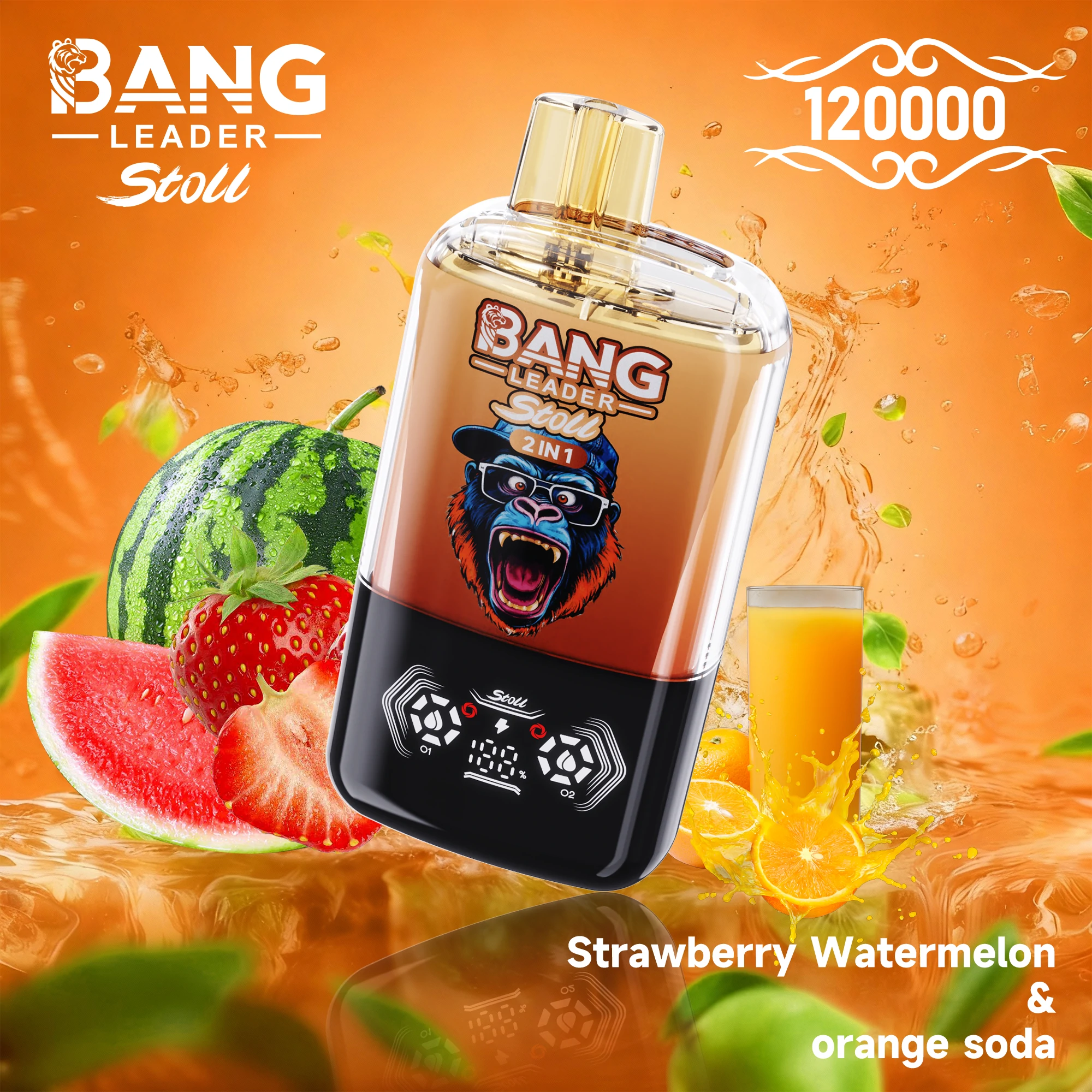 Bang Leader, 120 000 bloss, 2-in-1-engångsvape, foto 8