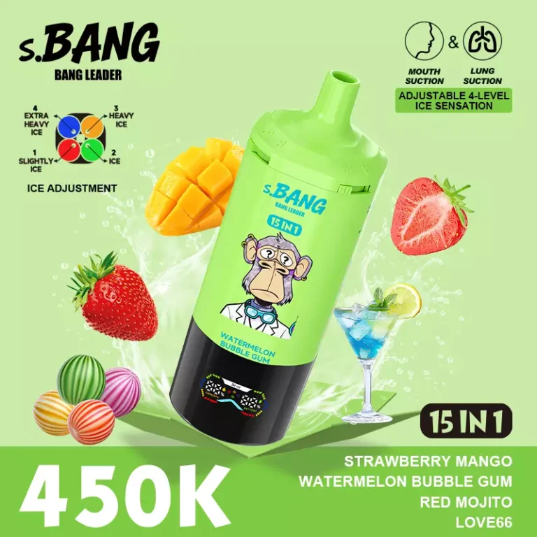 Bang Leader 450.000 εισπνοές, αναλώσιμο ατμοποιητή 15-in-1, φωτογραφία 2