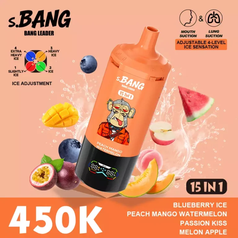 Bang Leader 450.000 εισπνοές, αναλώσιμο ατμοποιητή 15-in-1, φωτογραφία 5