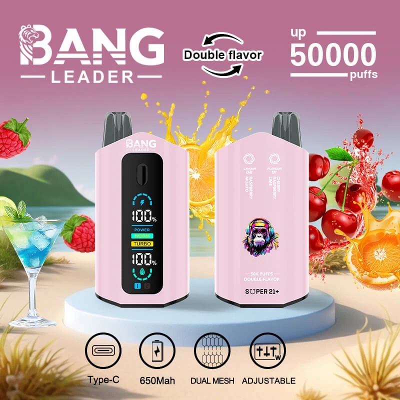 Bang Leader, 50 000 bouffées, cigarette électronique jetable 2-in-1, photo 2