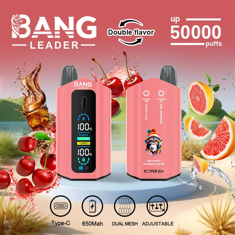Bang Leader, 50 000 bouffées, cigarette électronique jetable 2-in-1, photo 3