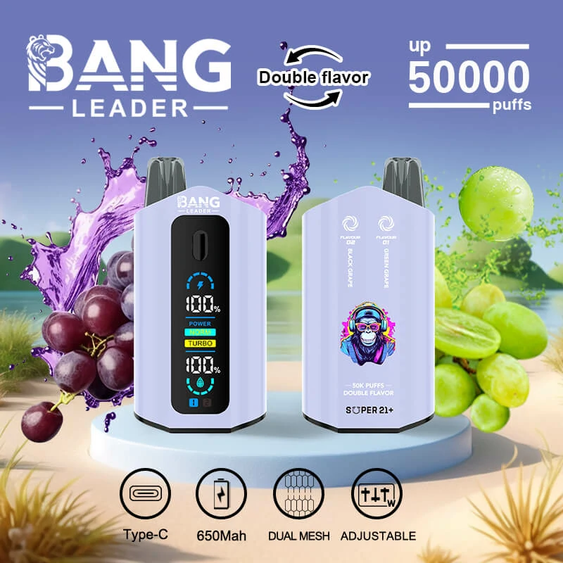 Bang Leader, 50 000 bouffées, cigarette électronique jetable 2-in-1, photo 5