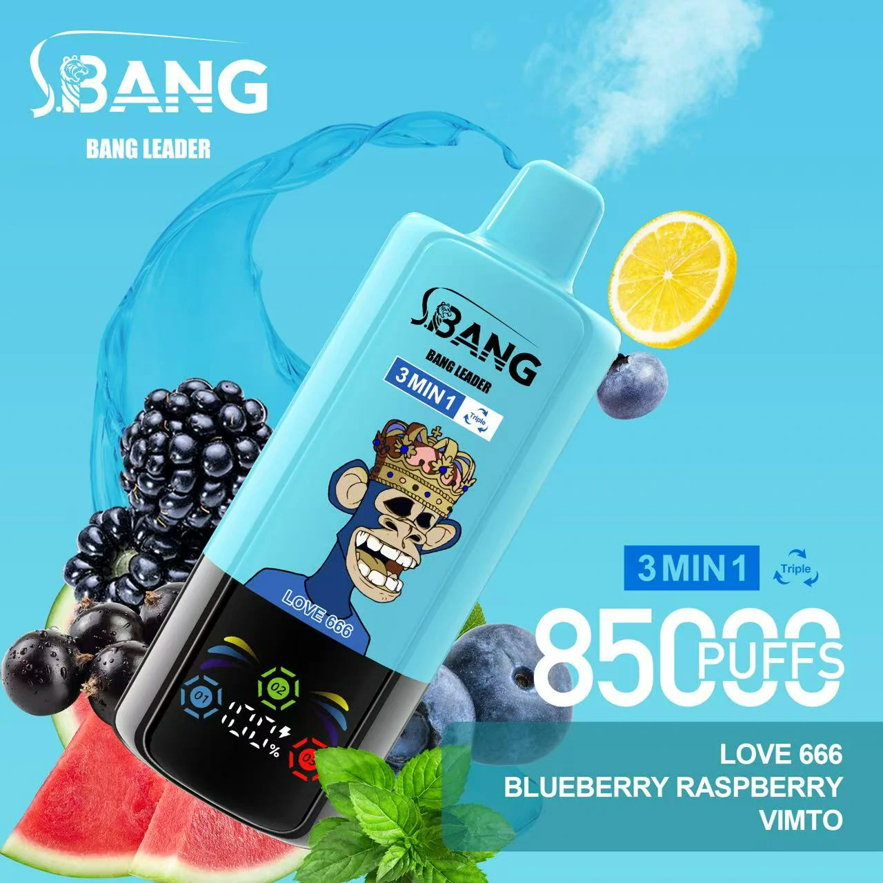 Bang Leader 85.000 trekjes 3-in-1-wegwerpvape, foto 2