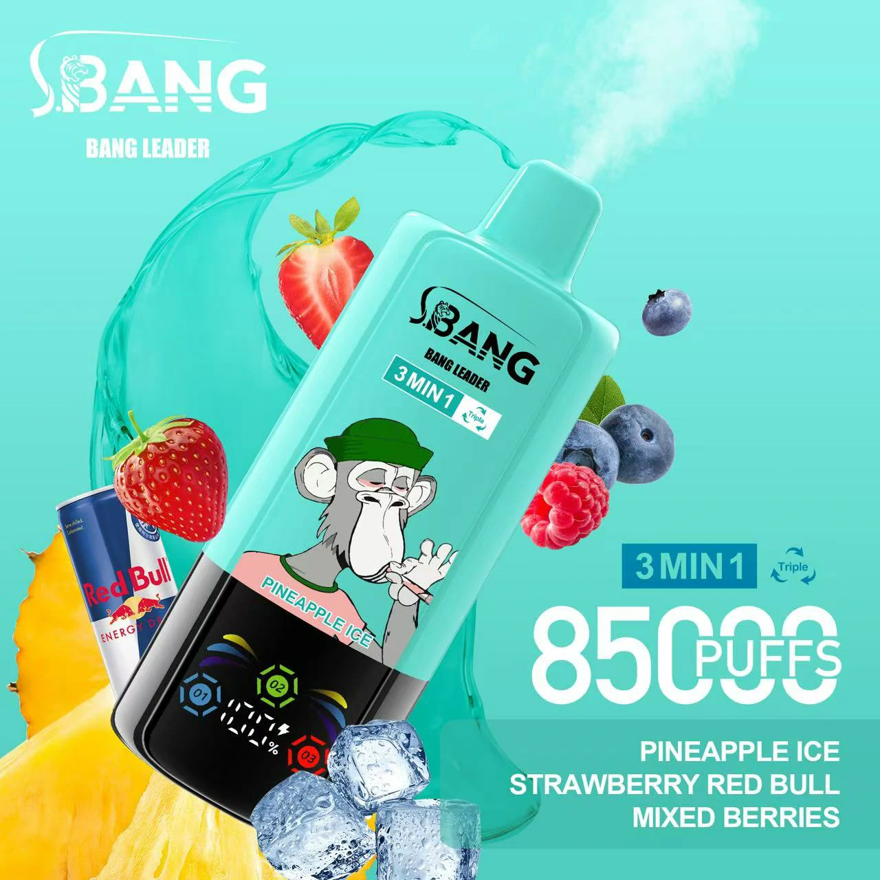 Bang Leader 85.000 trekjes 3-in-1-wegwerpvape, foto 7