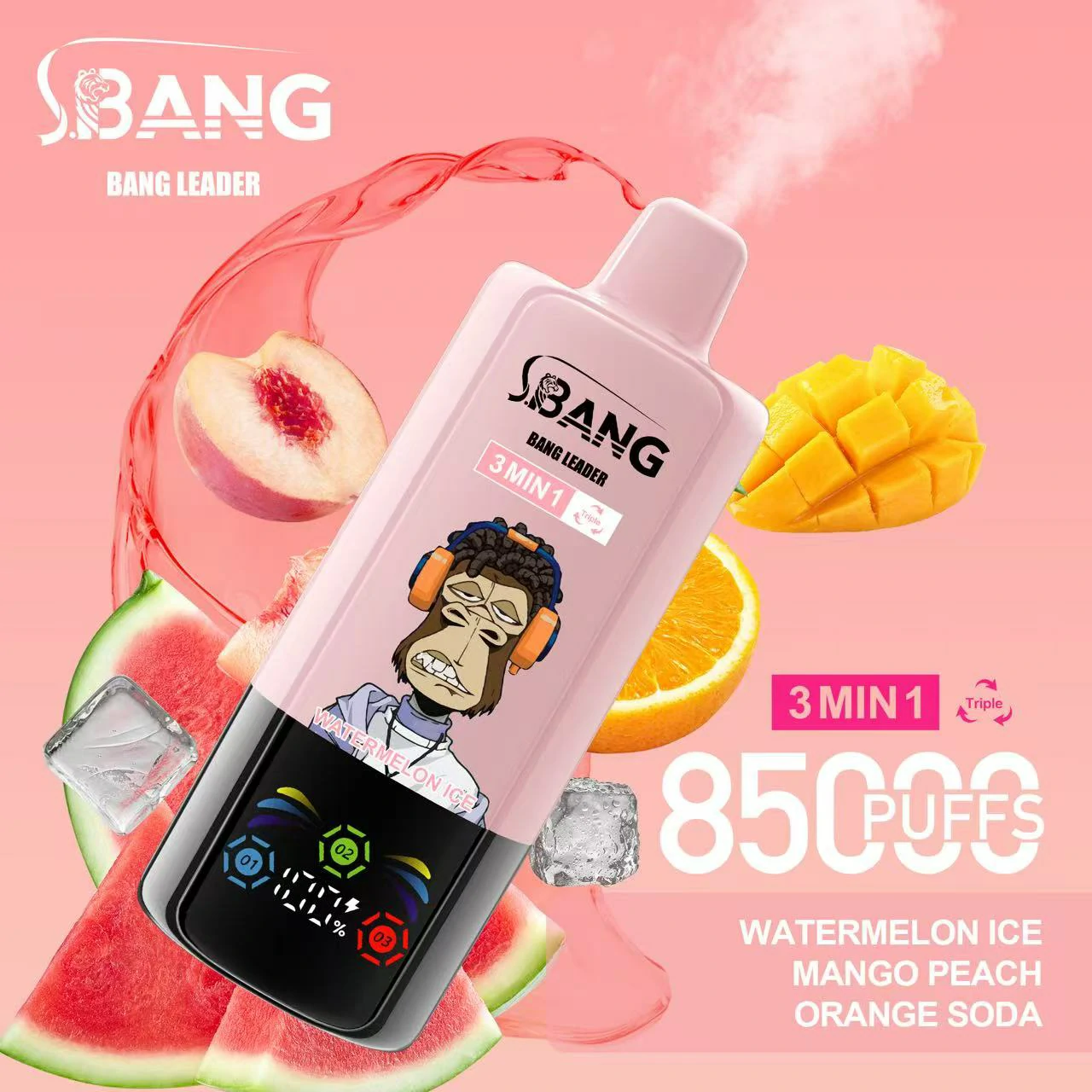 Bang Leader 85.000 trekjes 3-in-1-wegwerpvape, foto 8