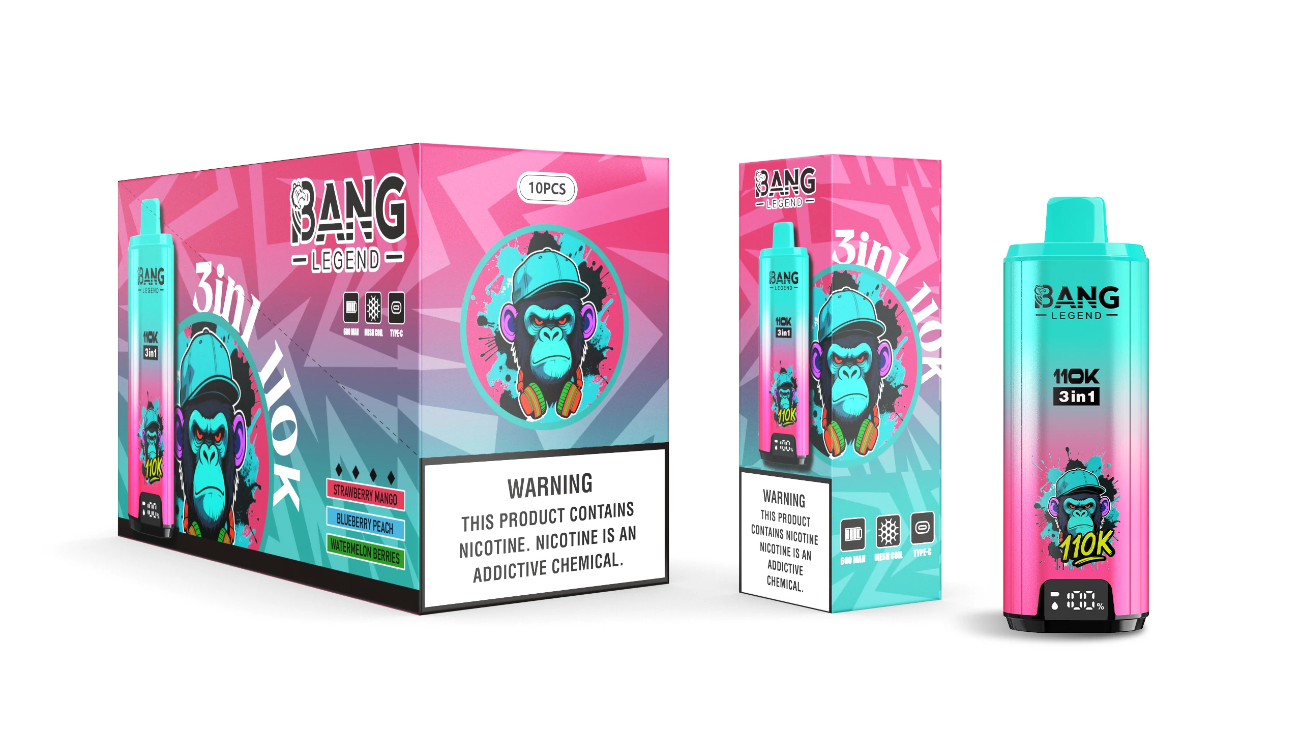 Bang 110000 Puffs 3-in-1 Disposable Vape