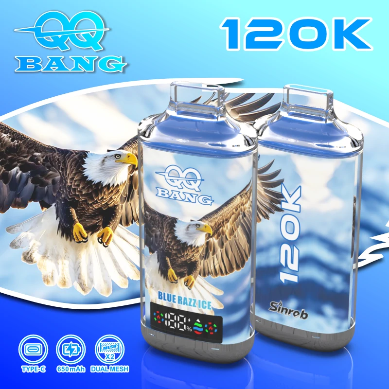 Jednorázový vaporizér Bang QQ Crystal 120K, 120 000 potáhnutí, fotografie 2