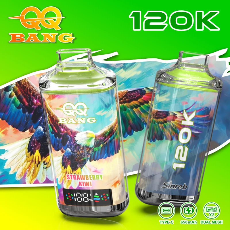 Jednorázový vaporizér Bang QQ Crystal 120K, 120 000 potáhnutí, fotografie 5
