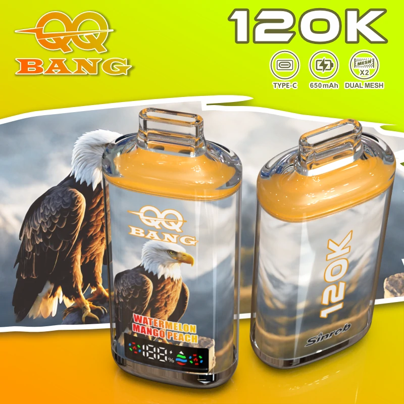 Jednorázový vaporizér Bang QQ Crystal 120K, 120 000 potáhnutí, fotografie 6