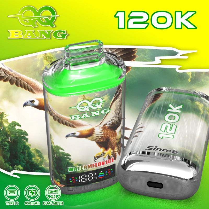 Jednorázový vaporizér Bang QQ Crystal 120K, 120 000 potáhnutí, fotografie 7