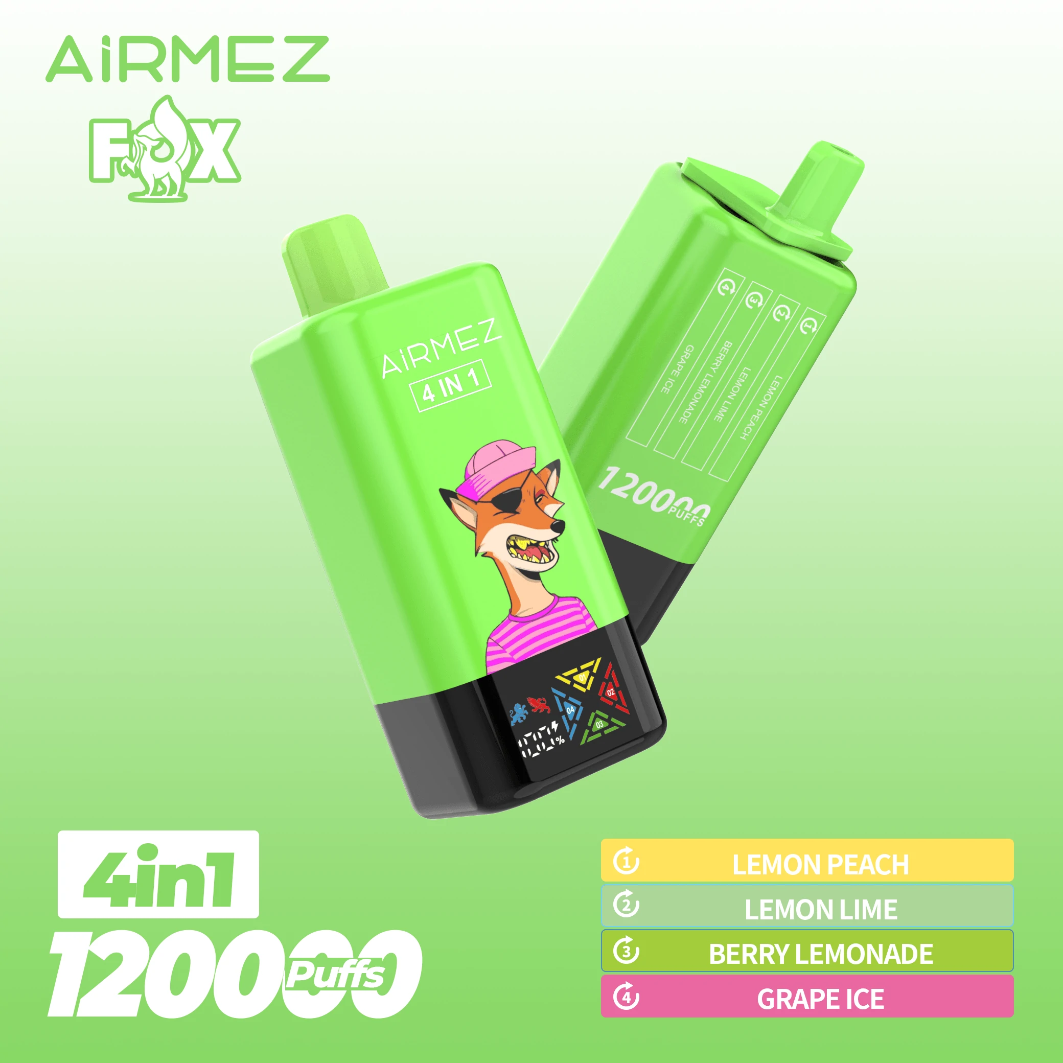 Airmez, 120.000 εισπνοές, αναλώσιμο ατμοποιητή 4-in-1, φωτογραφία 3
