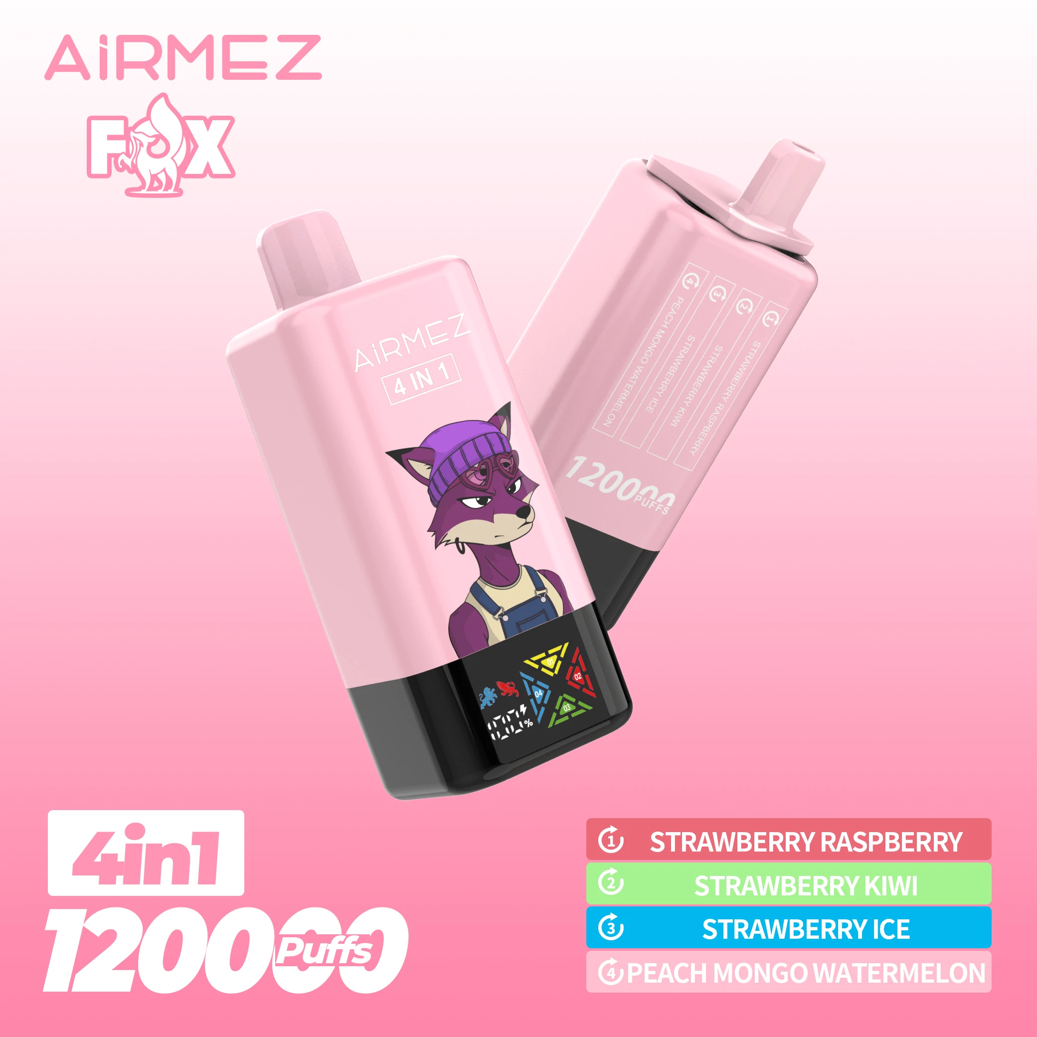 Airmez, 120.000 εισπνοές, αναλώσιμο ατμοποιητή 4-in-1, φωτογραφία 6