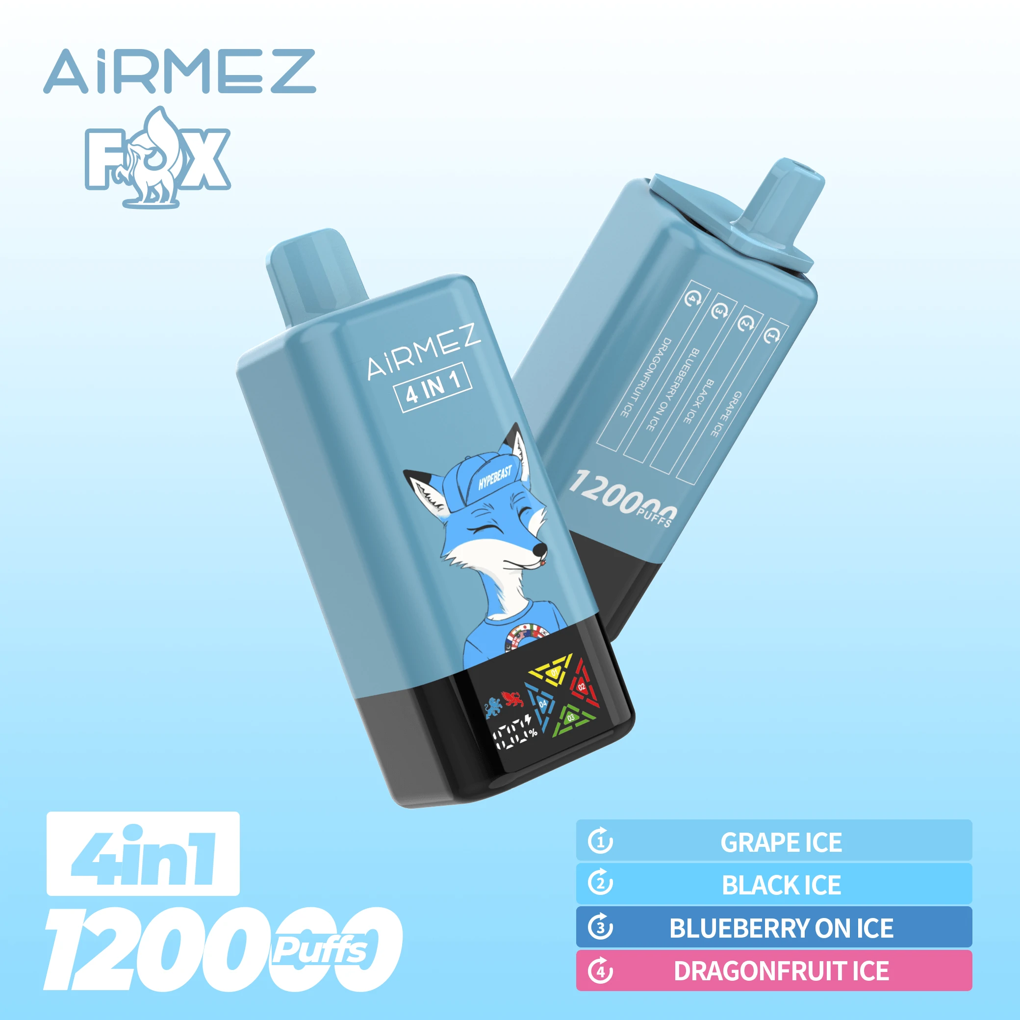 Airmez, 120.000 εισπνοές, αναλώσιμο ατμοποιητή 4-in-1, φωτογραφία 2