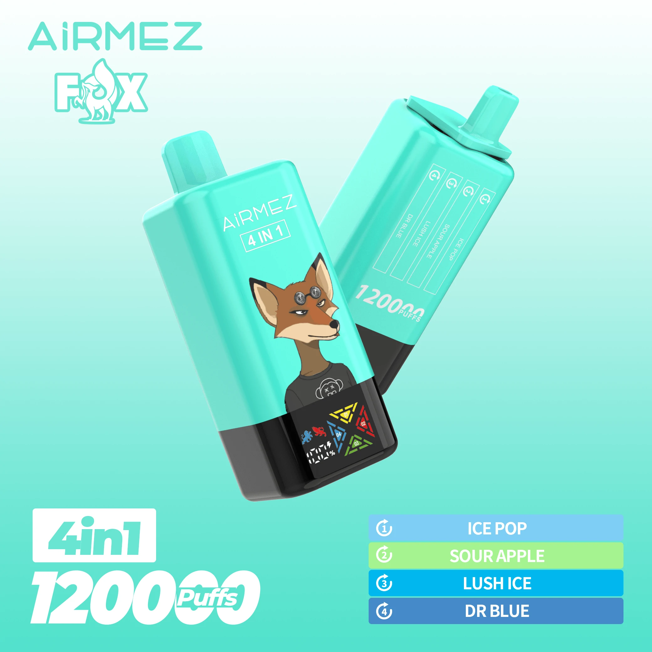 Airmez, 120.000 εισπνοές, αναλώσιμο ατμοποιητή 4-in-1, φωτογραφία 5