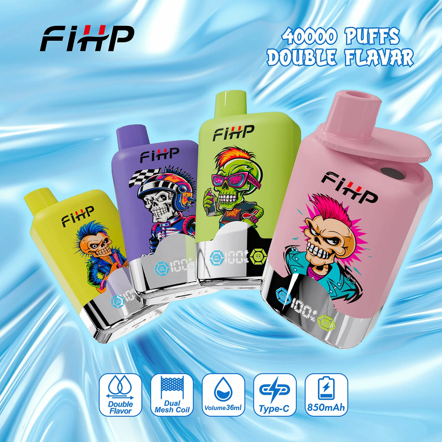 FIHP 40000 Puffs 2-in-1 Disposable Vape