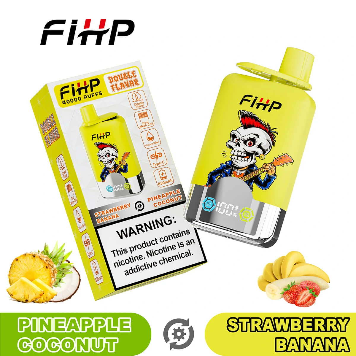 FIHP, 40.000 de pufuri, vaporizator de unică folosință 2-in-1, fotografie 7