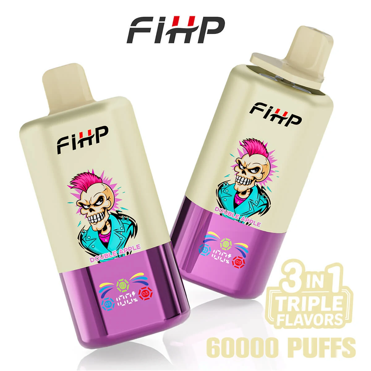 FIHP, 60 000 potáhnutí, jednorázový vaporizér typu 3-in-1, fotografie 6